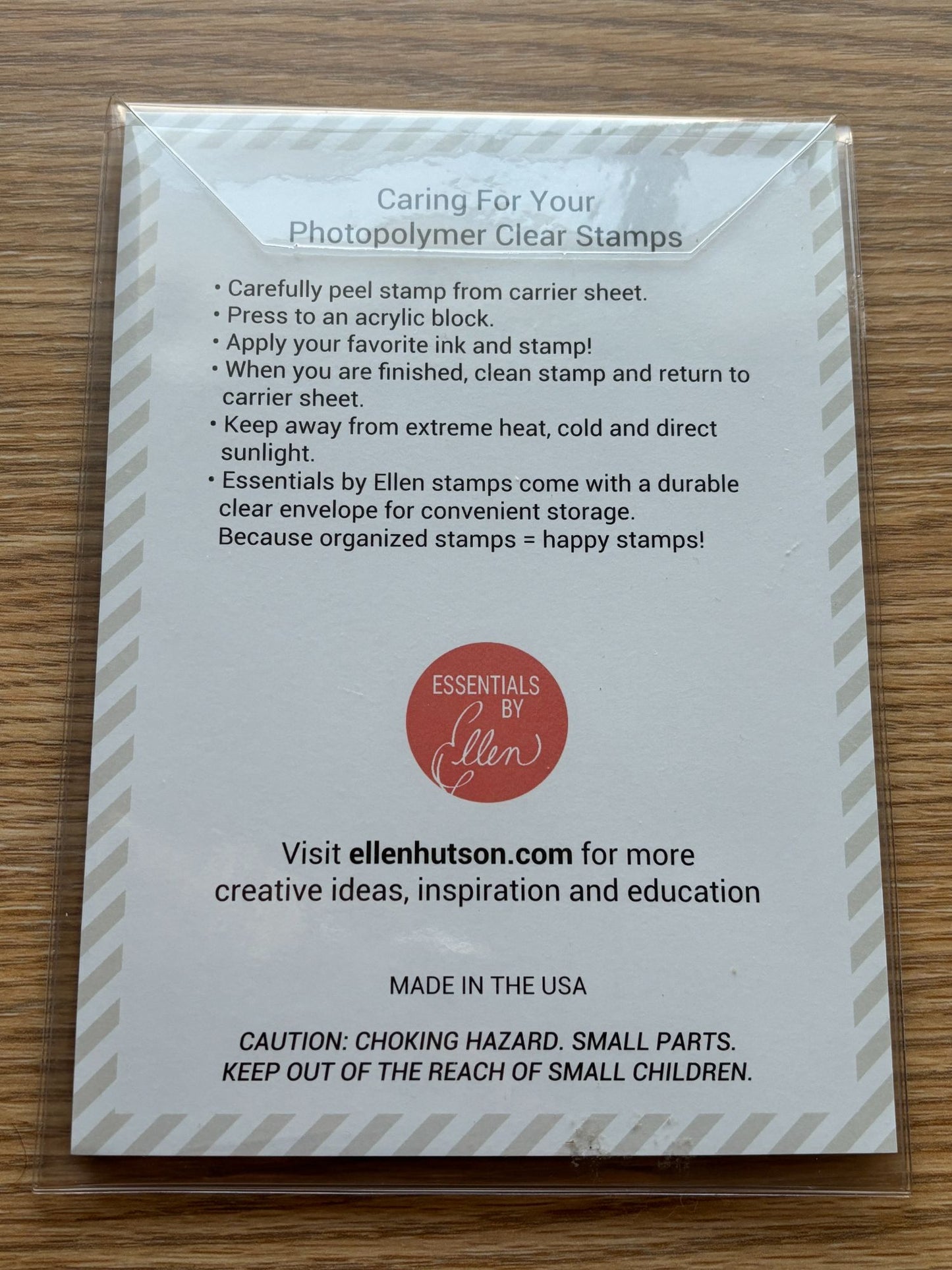 Essentials By Ellen Photopolymer Clear Stamps Plaid Maker Card Making Background