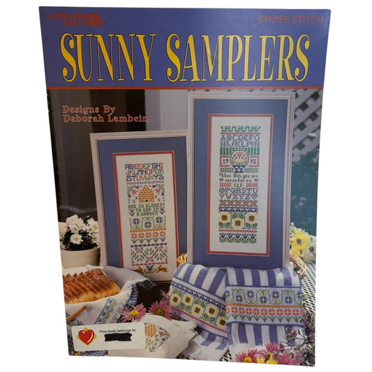 Leisure Arts Cross Stitch Patterns Leaflet 3046 Sunny Samplers Beehive Garden