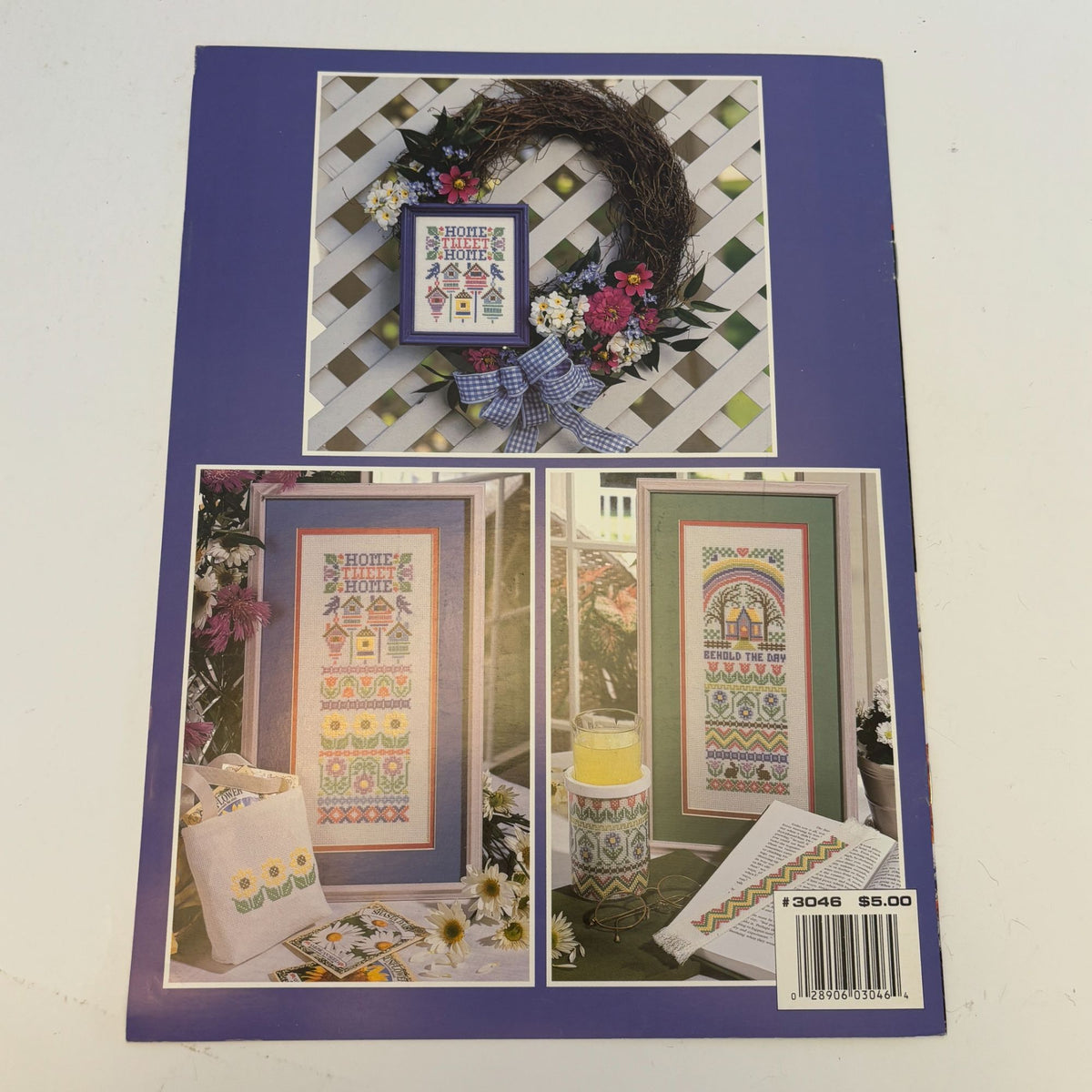 Leisure Arts Cross Stitch Patterns Leaflet 3046 Sunny Samplers Beehive Garden