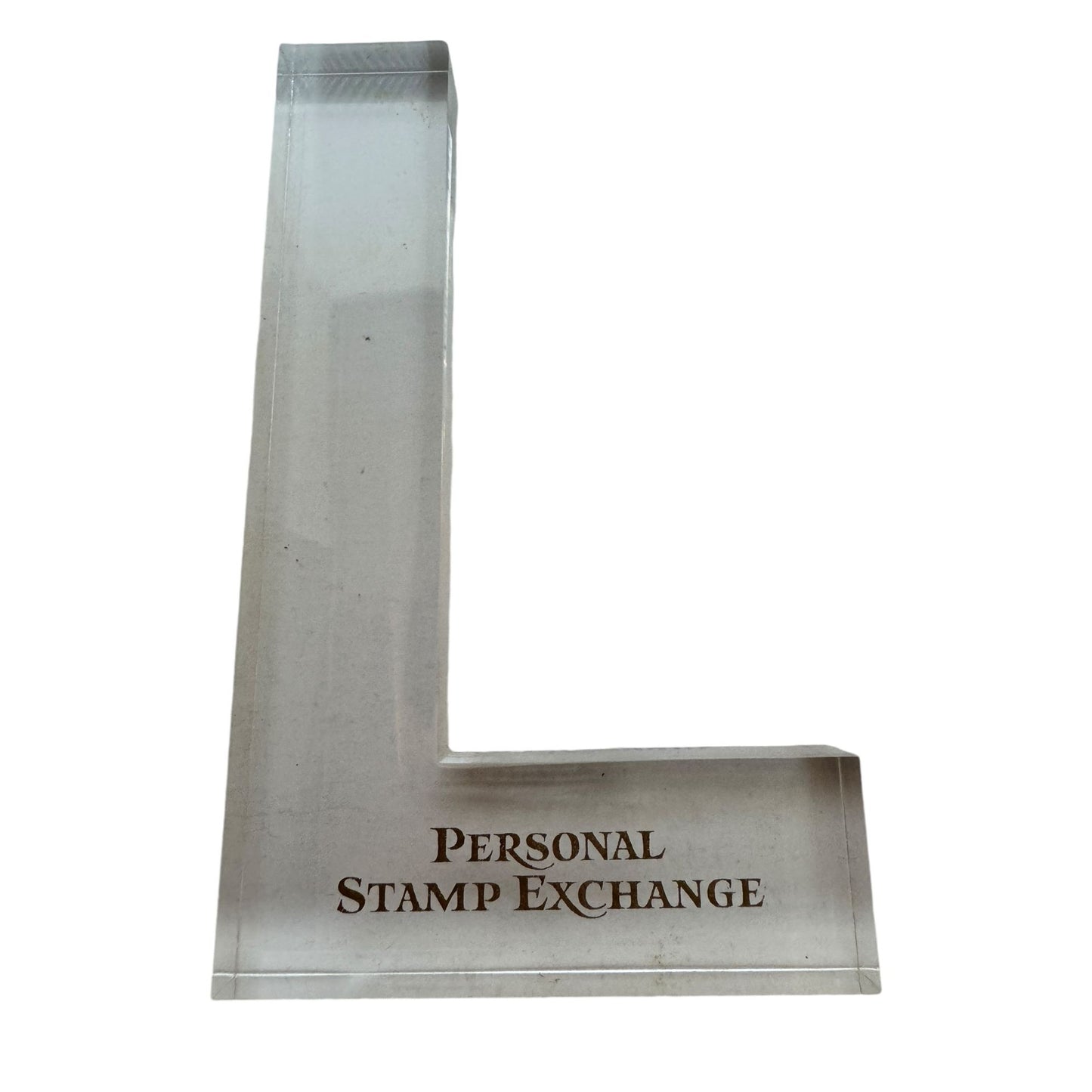 Personal Stamp Exchange L-Shaped Block Acrylic Stamp Positioner Tool Clear PSX