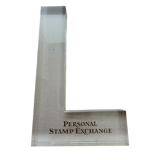 Personal Stamp Exchange L-Shaped Block Acrylic Stamp Positioner Tool Clear PSX