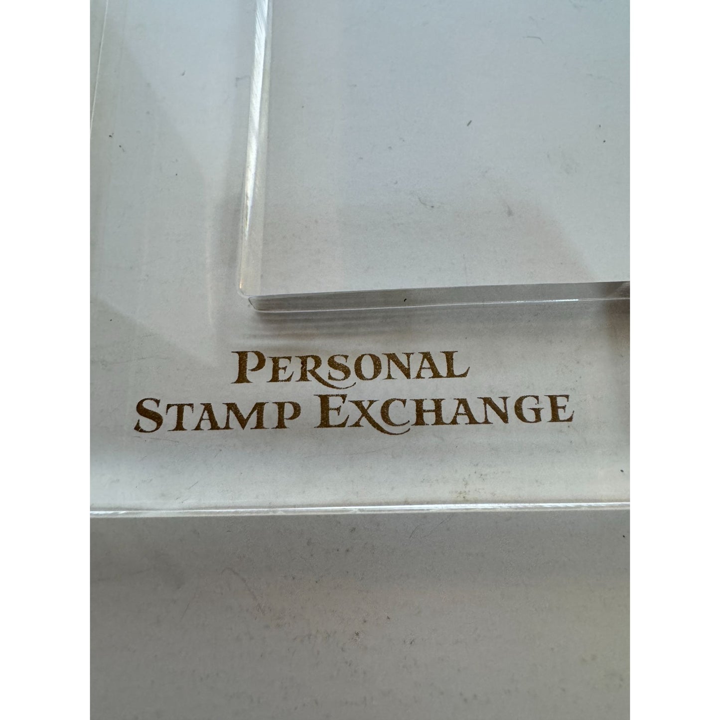 Personal Stamp Exchange L-Shaped Block Acrylic Stamp Positioner Tool Clear PSX