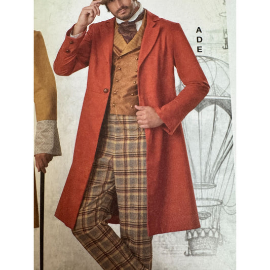 McCalls Sewing Pattern M8185 Victorian Costume Coat Historical Steampunk UC S-L