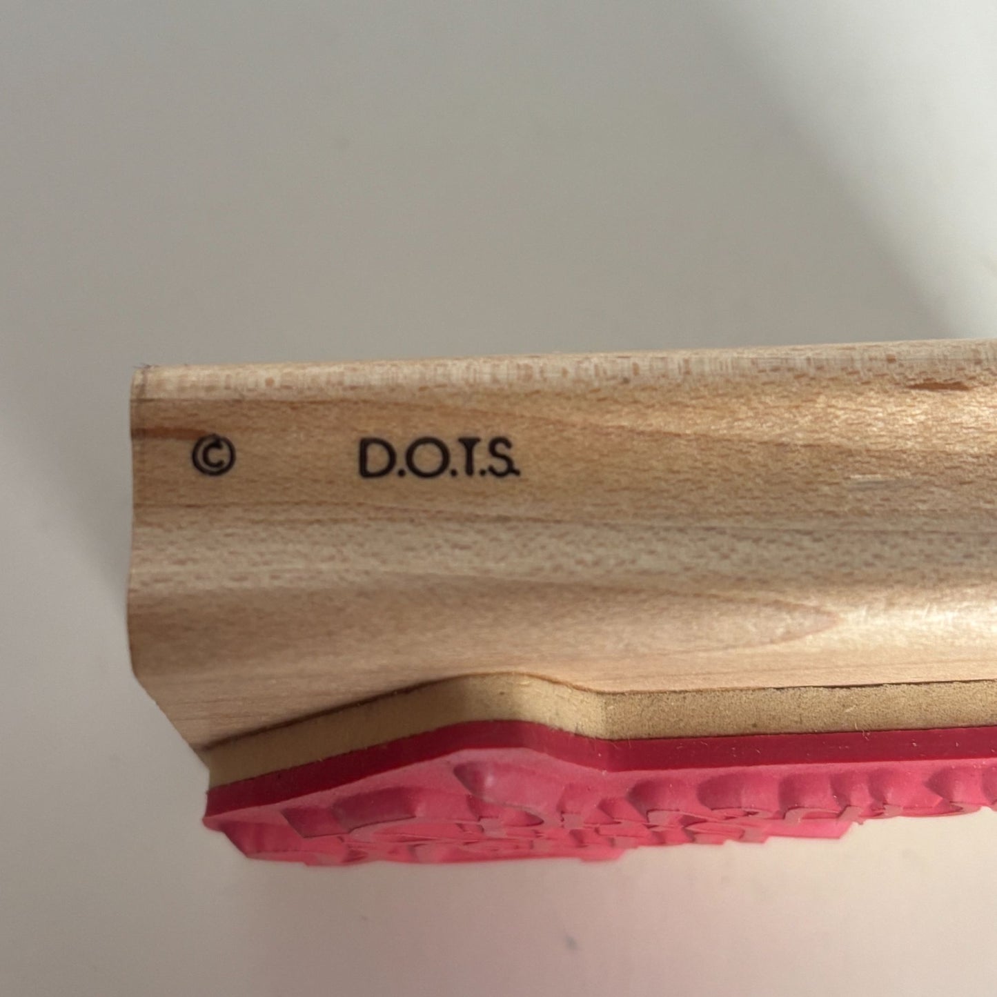 DOTS Wood Rubber Stamp Merry Christmas Card Making Sentiment Words Greeting J106