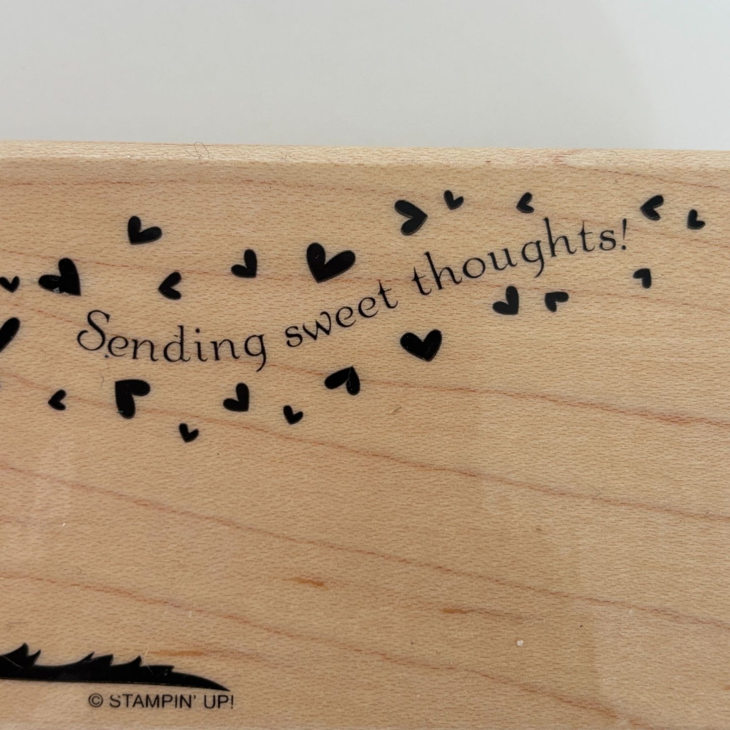 Stampin Up Rubber Stamp Sending Sweet Thoughts Mailbox Hearts Card Making Words