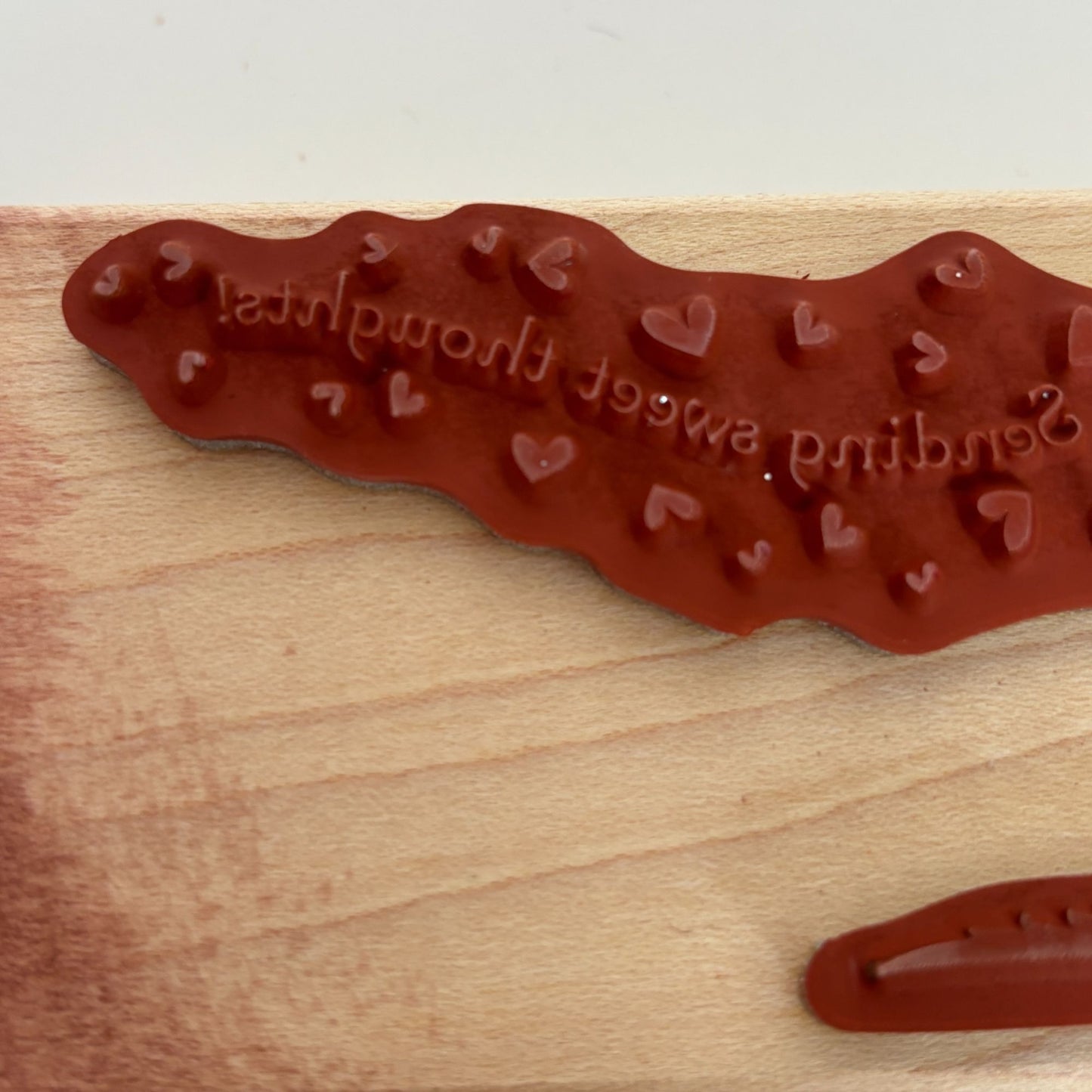 Stampin Up Rubber Stamp Sending Sweet Thoughts Mailbox Hearts Card Making Words