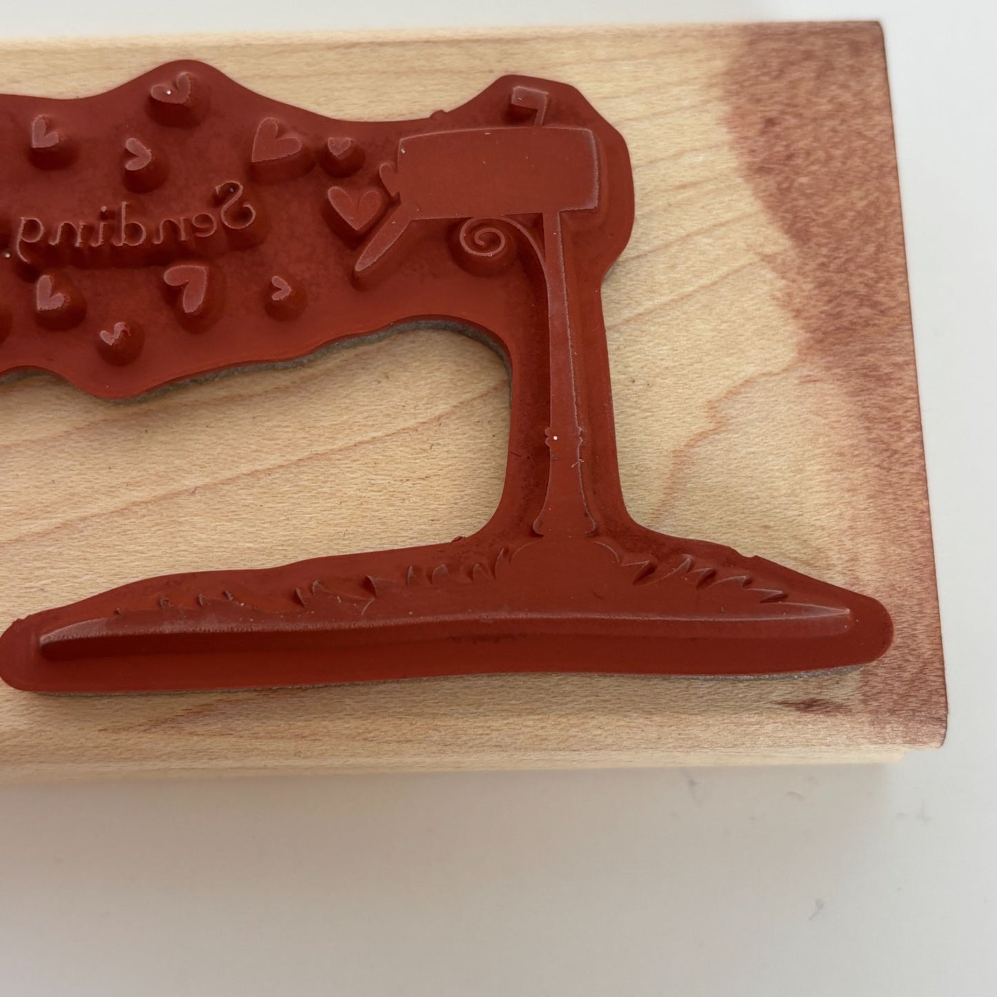 Stampin Up Rubber Stamp Sending Sweet Thoughts Mailbox Hearts Card Making Words