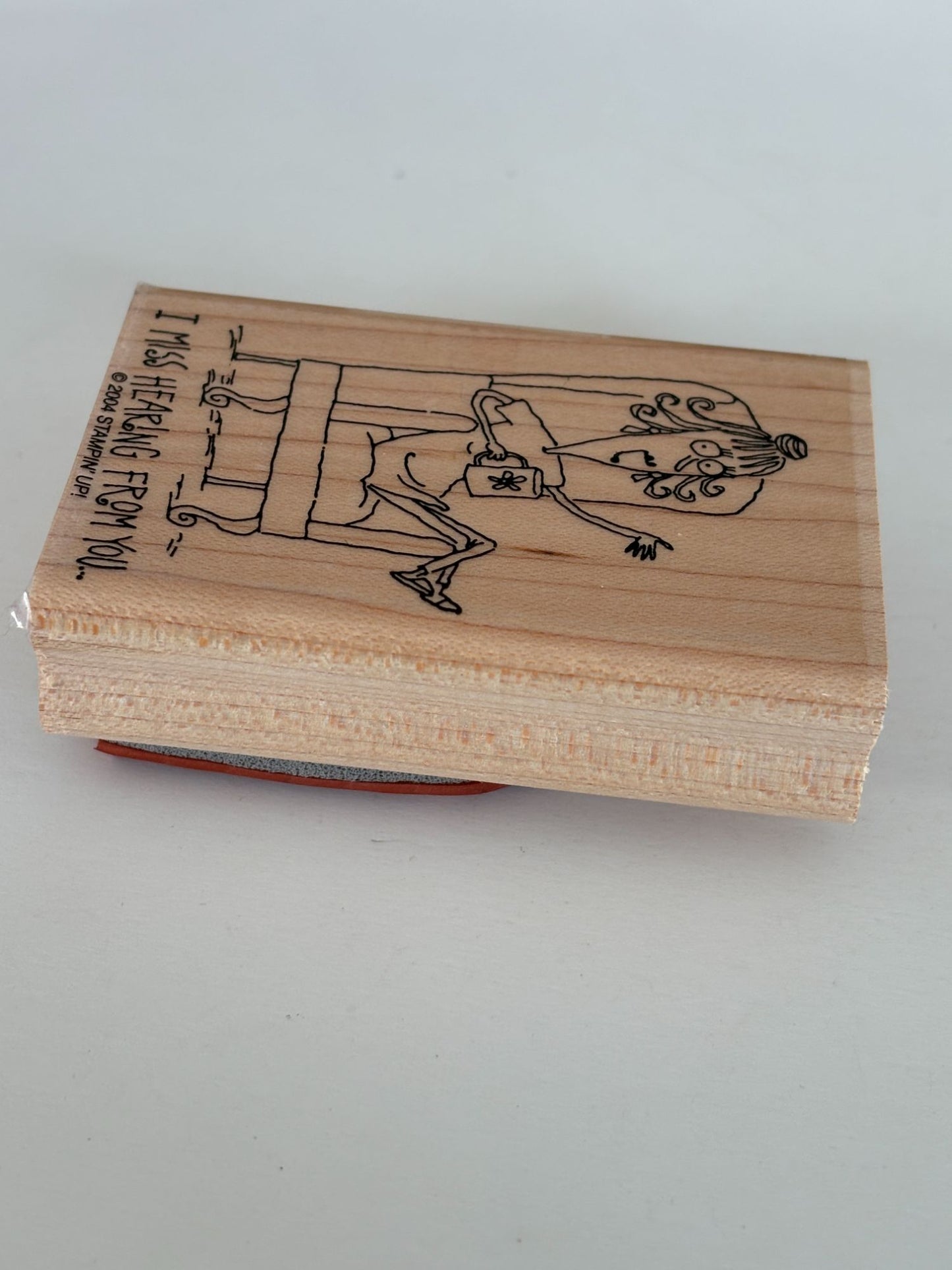 Stampin Up Rubber Stamp I Miss Hearing From You Friendship Card Making Words
