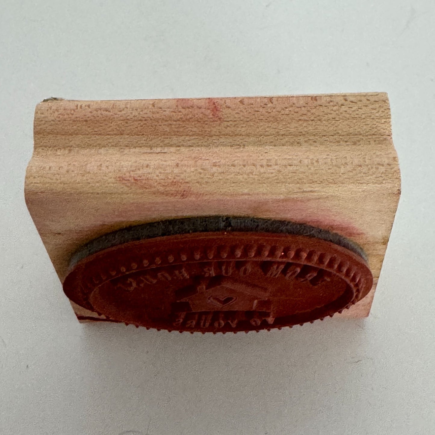 Stampin Up Rubber Stamp From Our House To Yours Gift Tag Card Neighbor Family