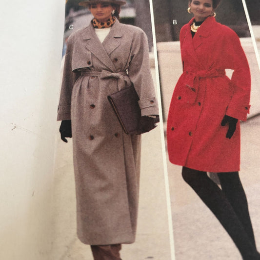 Butterick Sewing Pattern 6416 Coat 90s Power Suit Jacket Skirt Classic Tailored 18-22 Uncut