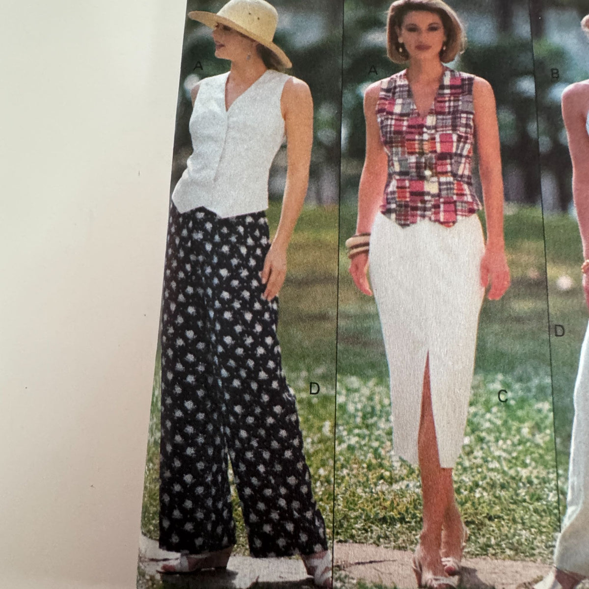 Butterick Sewing Pattern 6847 Top Pants Skirt 90s Minimalist Easy 14-18 Uncut Vintage Summer