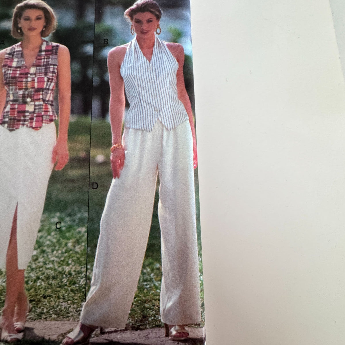 Butterick Sewing Pattern 6847 Top Pants Skirt 90s Minimalist Easy 14-18 Uncut Vintage Summer
