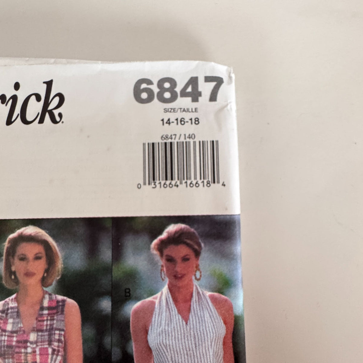 Butterick Sewing Pattern 6847 Top Pants Skirt 90s Minimalist Easy 14-18 Uncut Vintage Summer