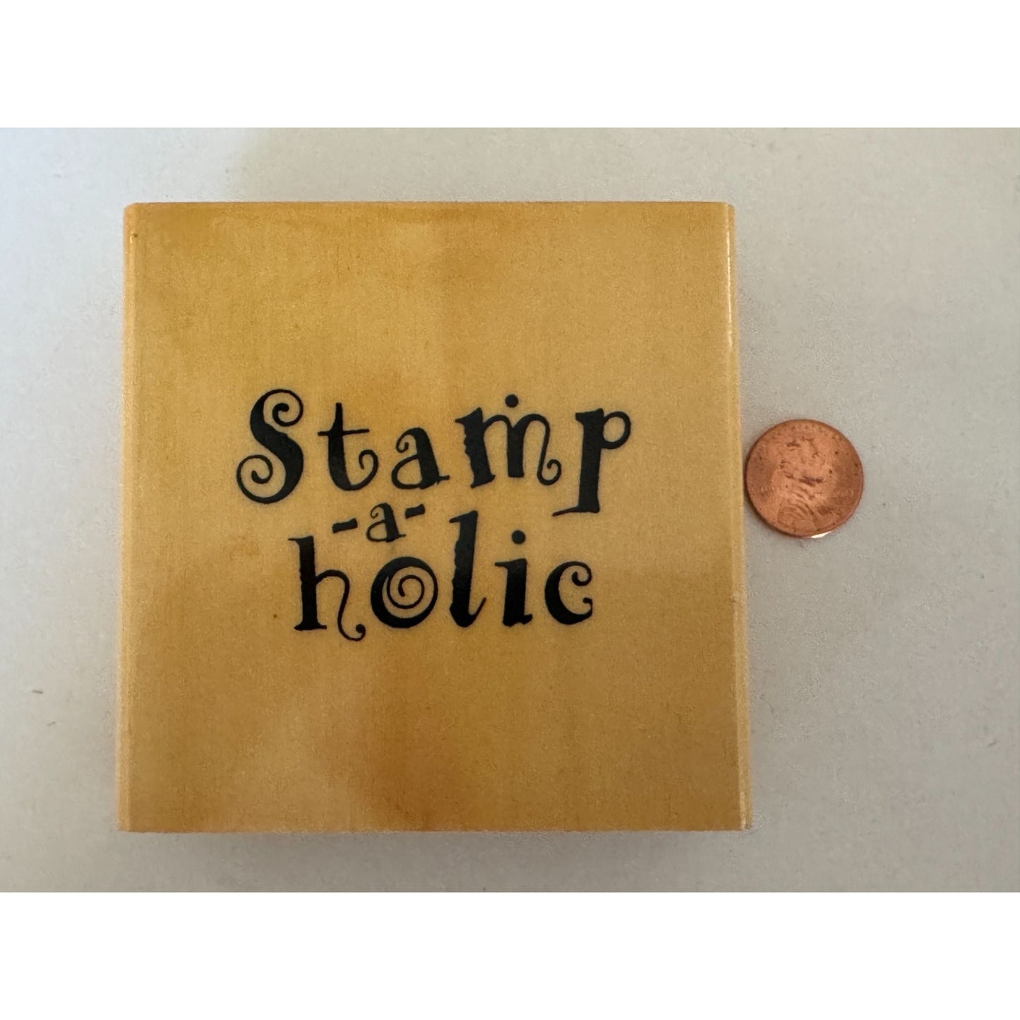 Anitas Rubber Stamp Stamp-A-Holic  Stamping Hobby Crafting Tool Crafter Words