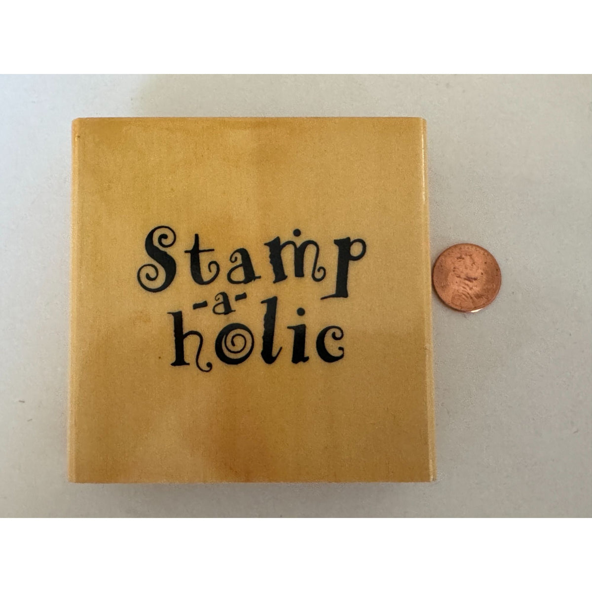 Anitas Rubber Stamp Stamp-A-Holic  Stamping Hobby Crafting Tool Crafter Words
