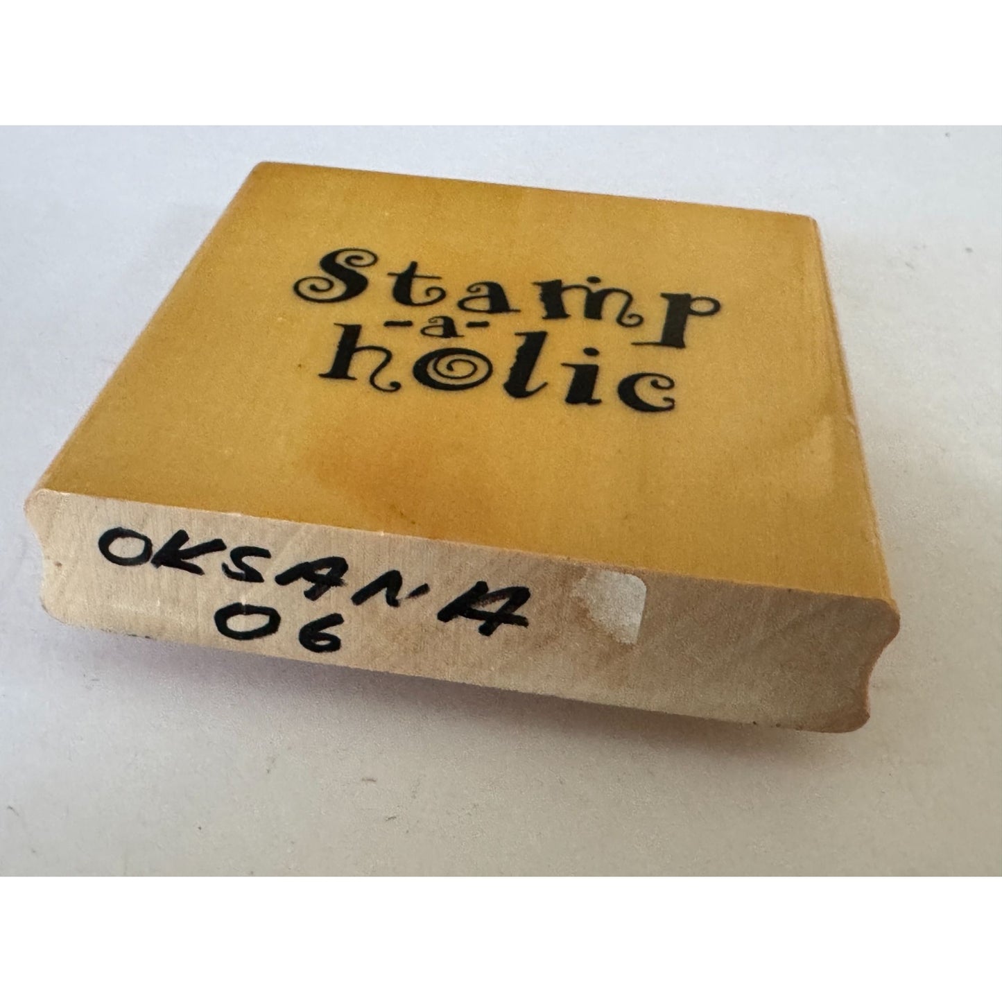 Anitas Rubber Stamp Stamp-A-Holic  Stamping Hobby Crafting Tool Crafter Words