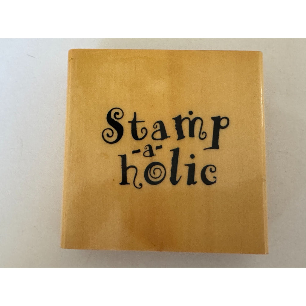 Anitas Rubber Stamp Stamp-A-Holic  Stamping Hobby Crafting Tool Crafter Words