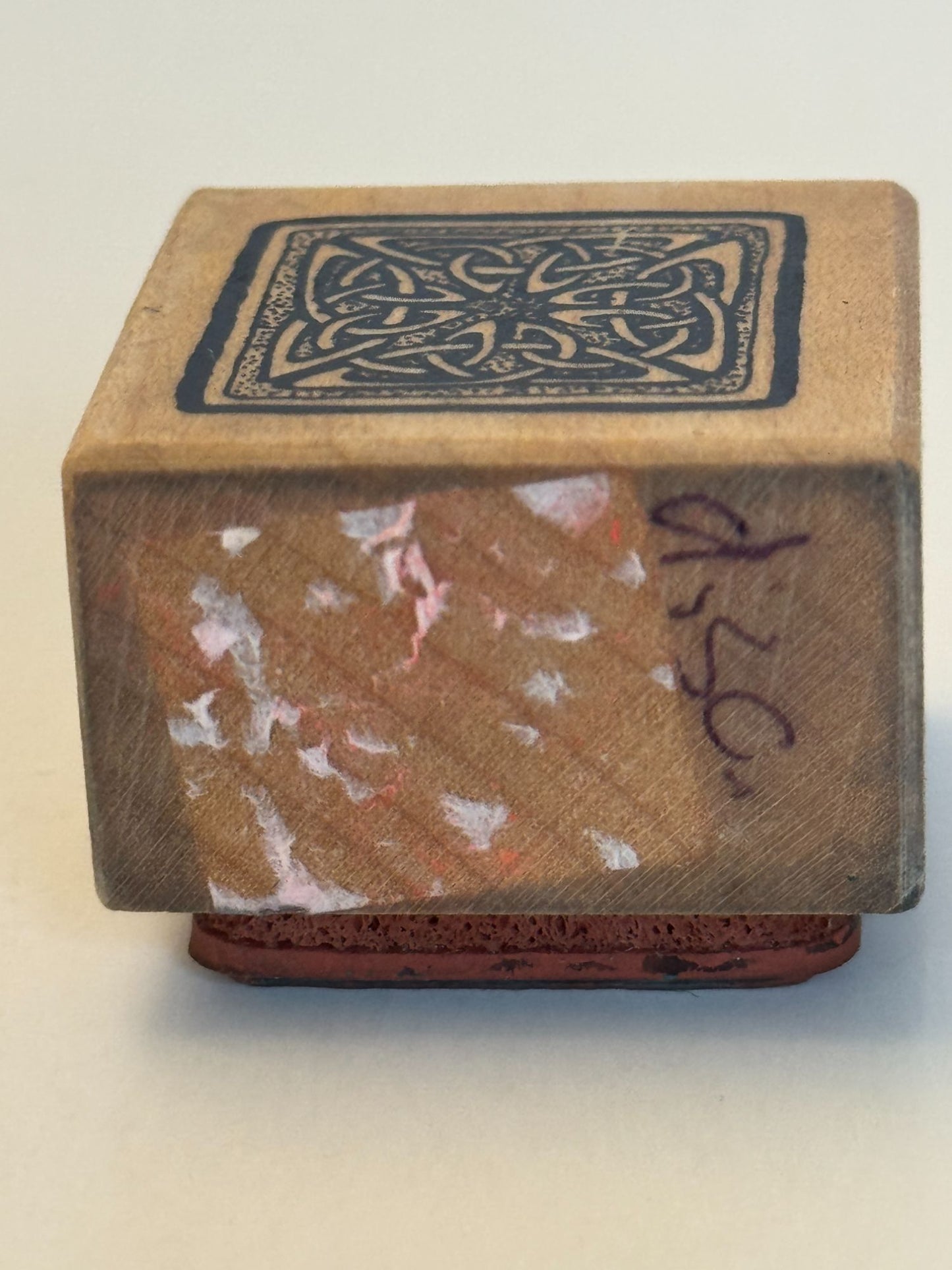 PSX Rubber Stamp Celtic Knot Square B-2449 Craft Card Making Irish Wood Mounted