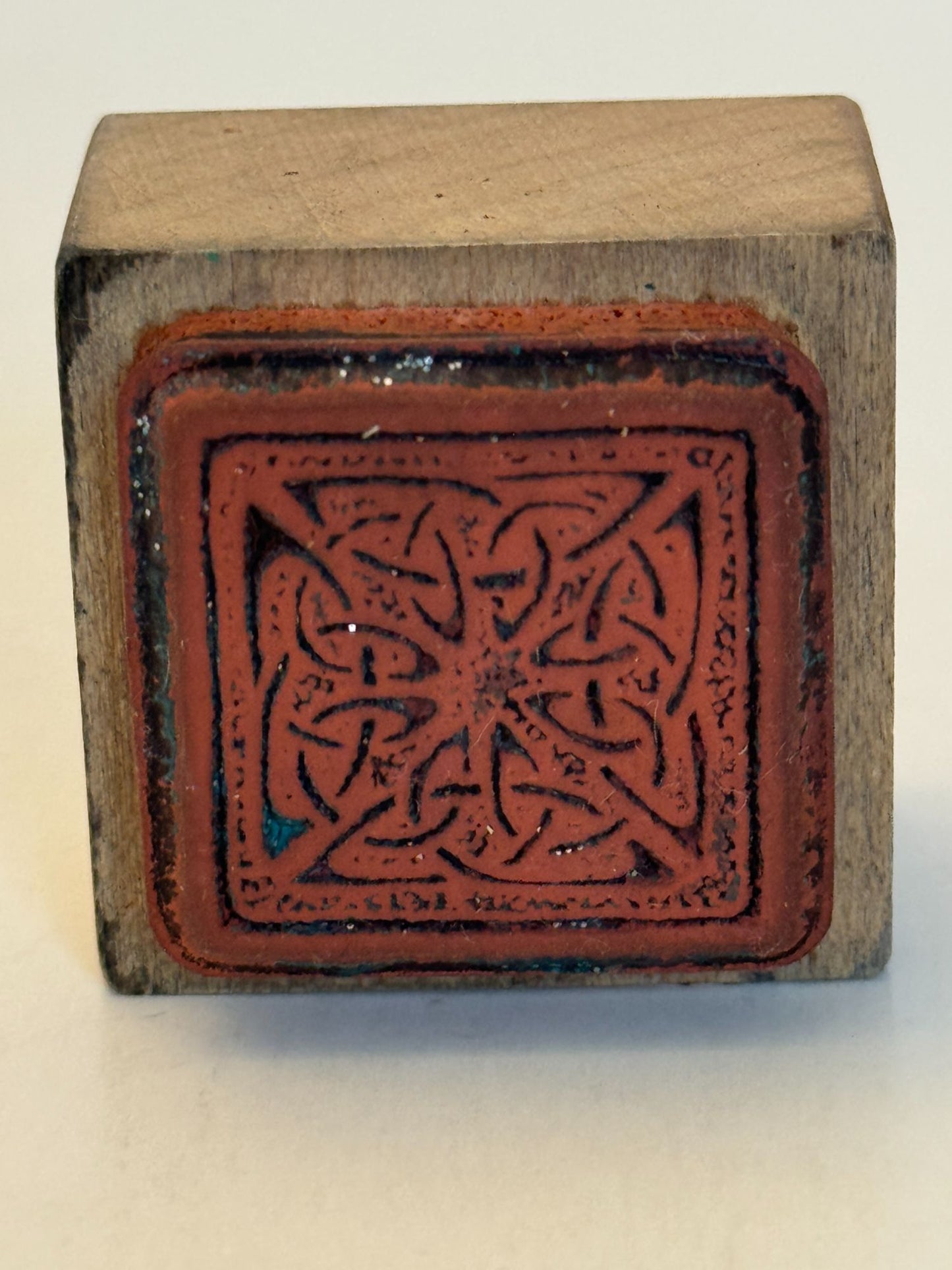 PSX Rubber Stamp Celtic Knot Square B-2449 Craft Card Making Irish Wood Mounted