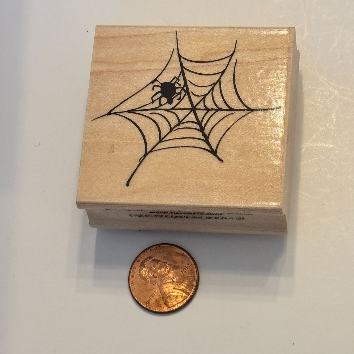 Hero Arts Rubber Stamp Spider Web Halloween Party Invitation Nature Spooky Card Making Fall