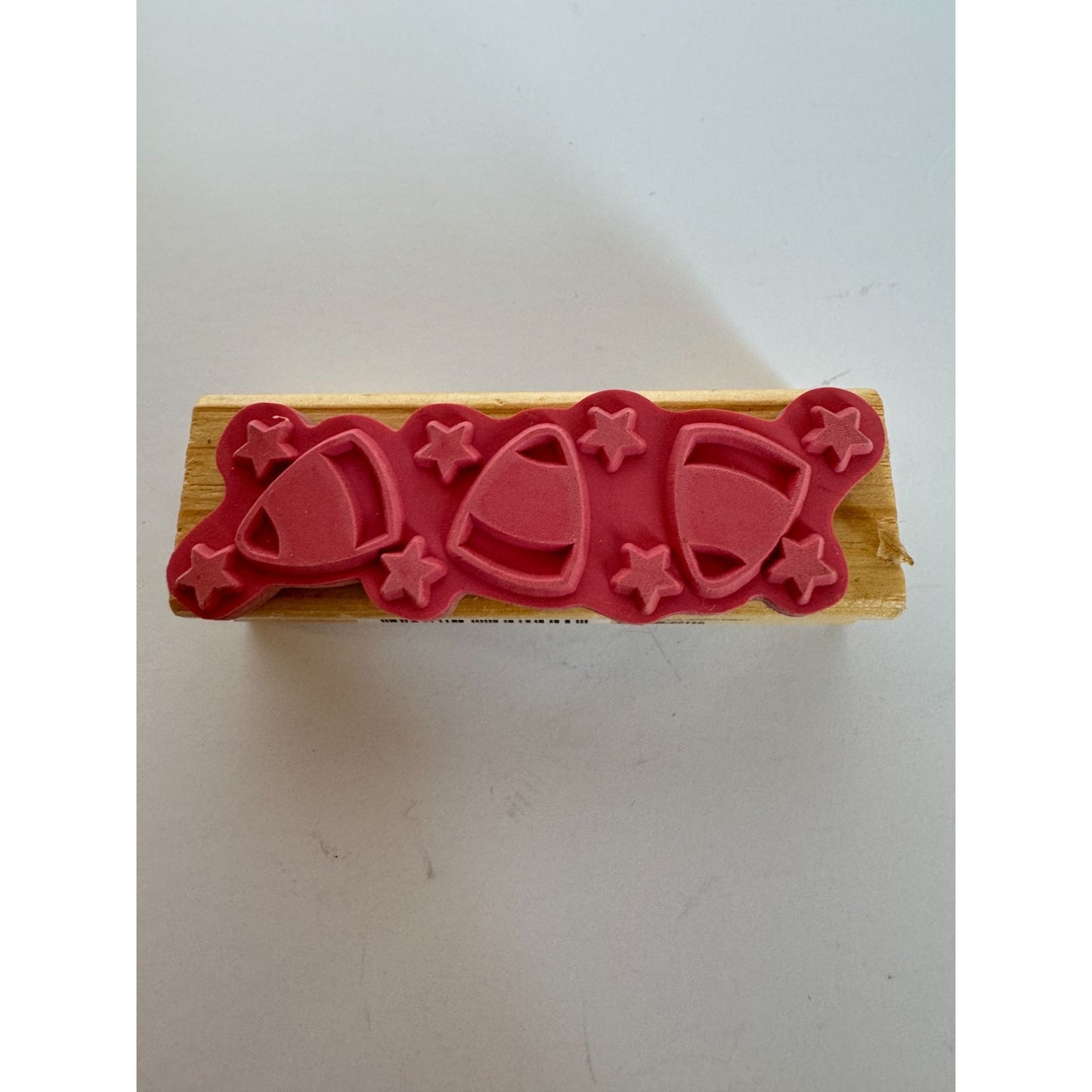 Craft Smart Rubber Stamp Candy Corn Border Halloween Party Card Making Craft