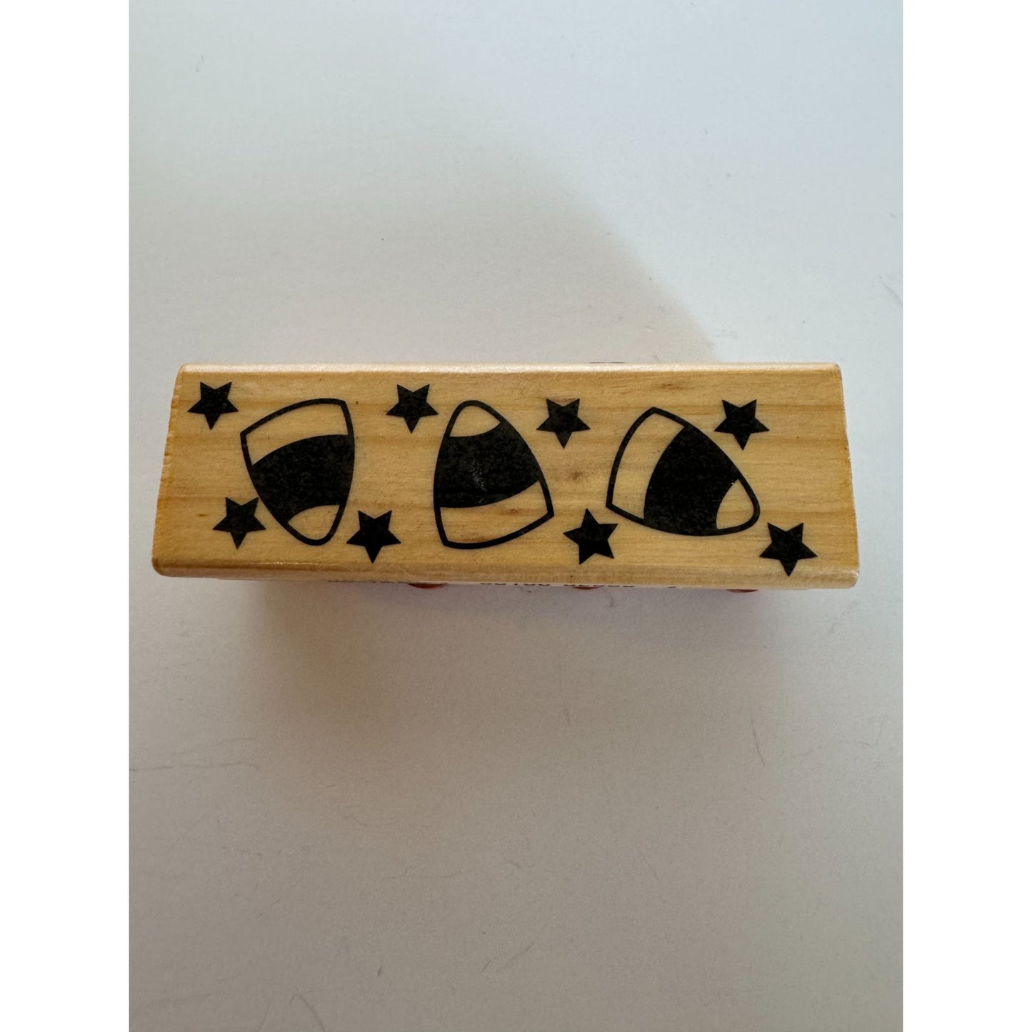 Craft Smart Rubber Stamp Candy Corn Border Halloween Party Card Making Craft