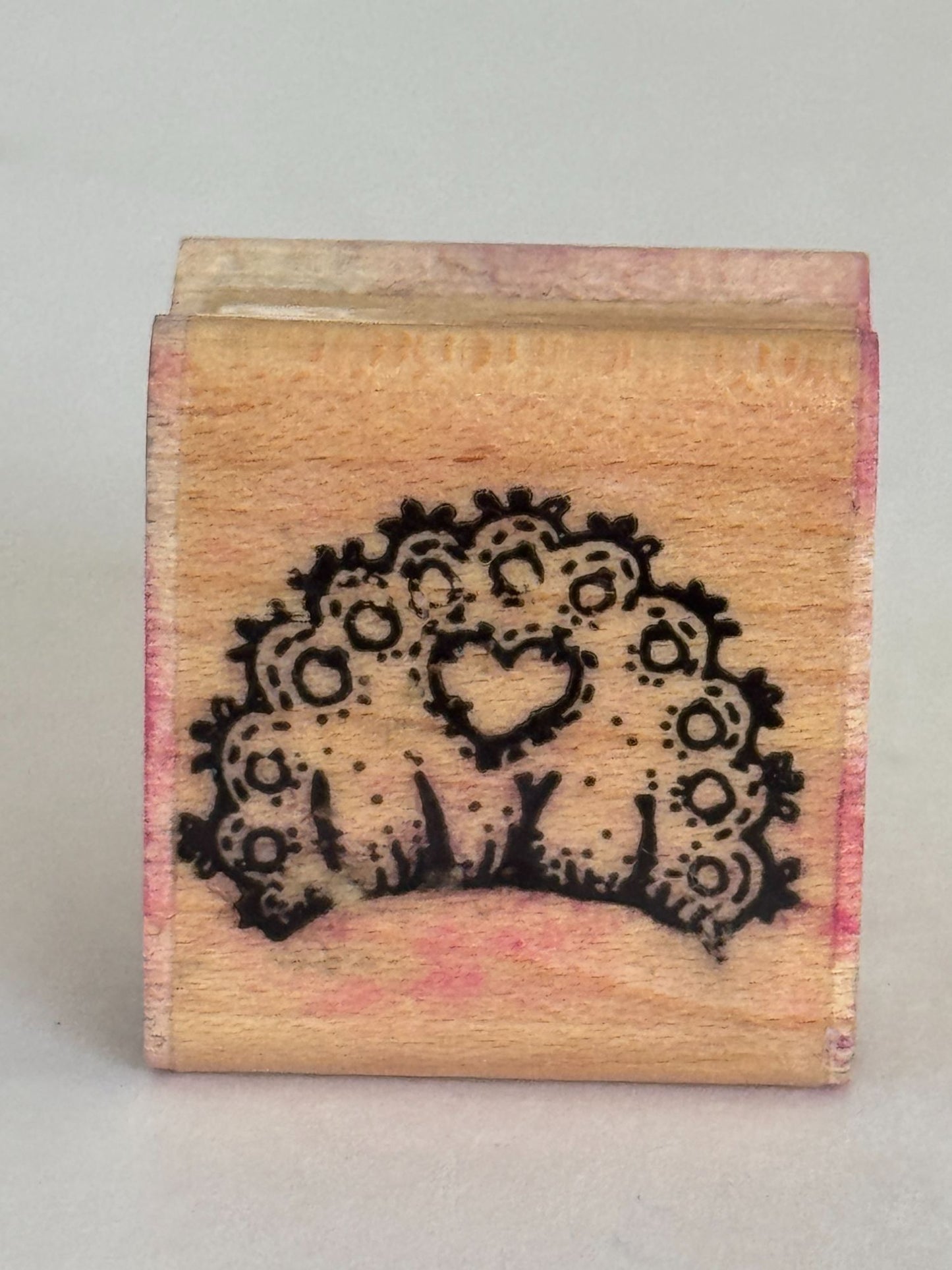 DOTS Rubber Stamp Lace Heart Crown Valentines Day Card Making Craft