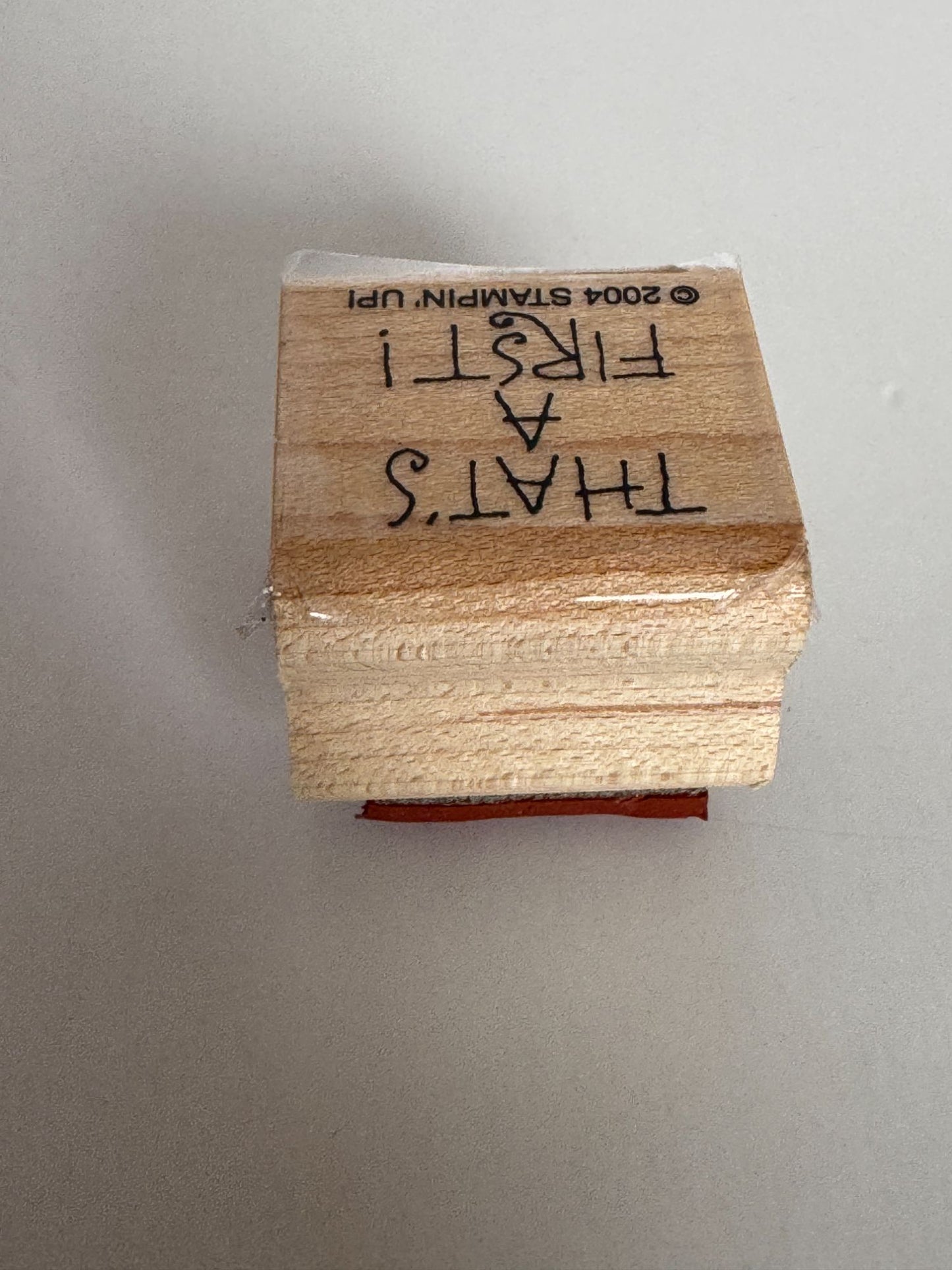 Stampin Up Rubber Stamps Thank You Card Making Words Speechless Funny Humor Art