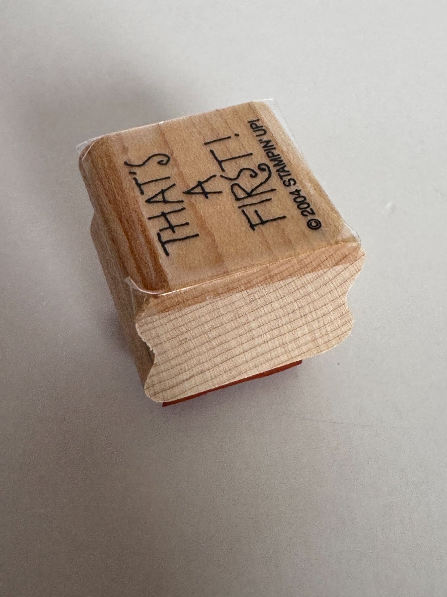 Stampin Up Rubber Stamps Thank You Card Making Words Speechless Funny Humor Art