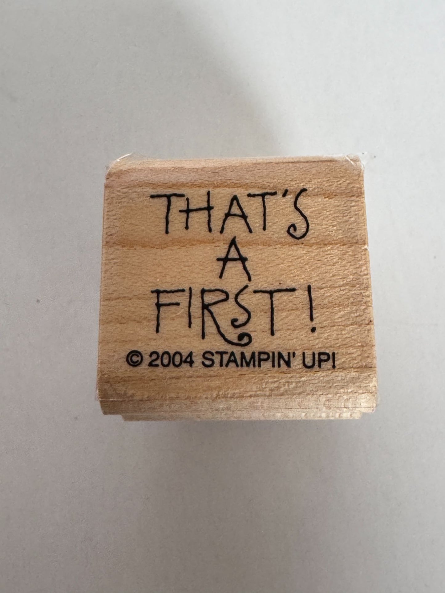 Stampin Up Rubber Stamps Thank You Card Making Words Speechless Funny Humor Art