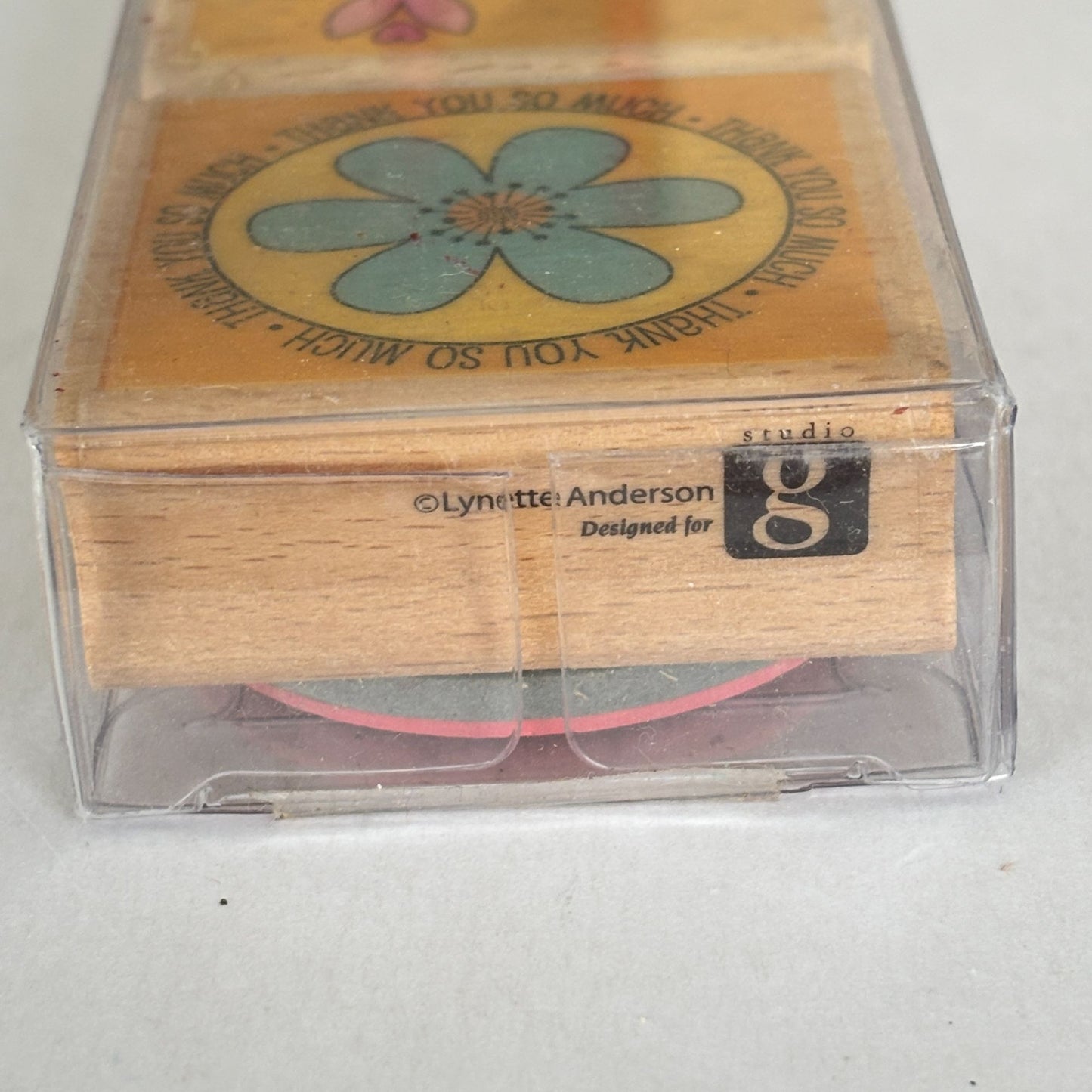 Thank You Rubber Stamp Set 5 Thank You Sentiments Cardmaking Merci Gracias Cardmaking Wood Mounted