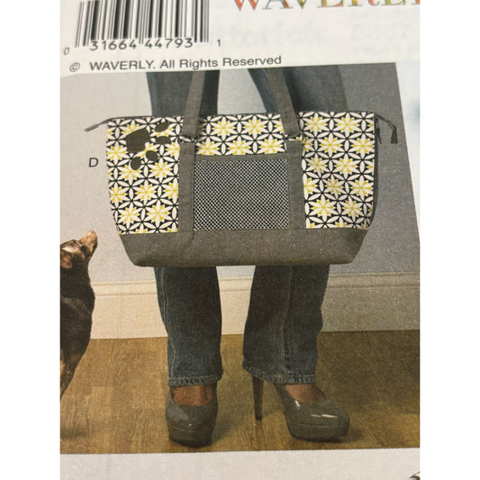 Butterick Waverly Sewing Pattern B5867 Dog House Pet Toy Organizer Tote Bag UC