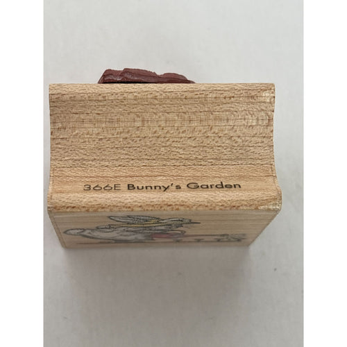 All Night Media Rubber Stamp Bunny Garden Watering Can Growth Gardener Craft Art Cardmaking