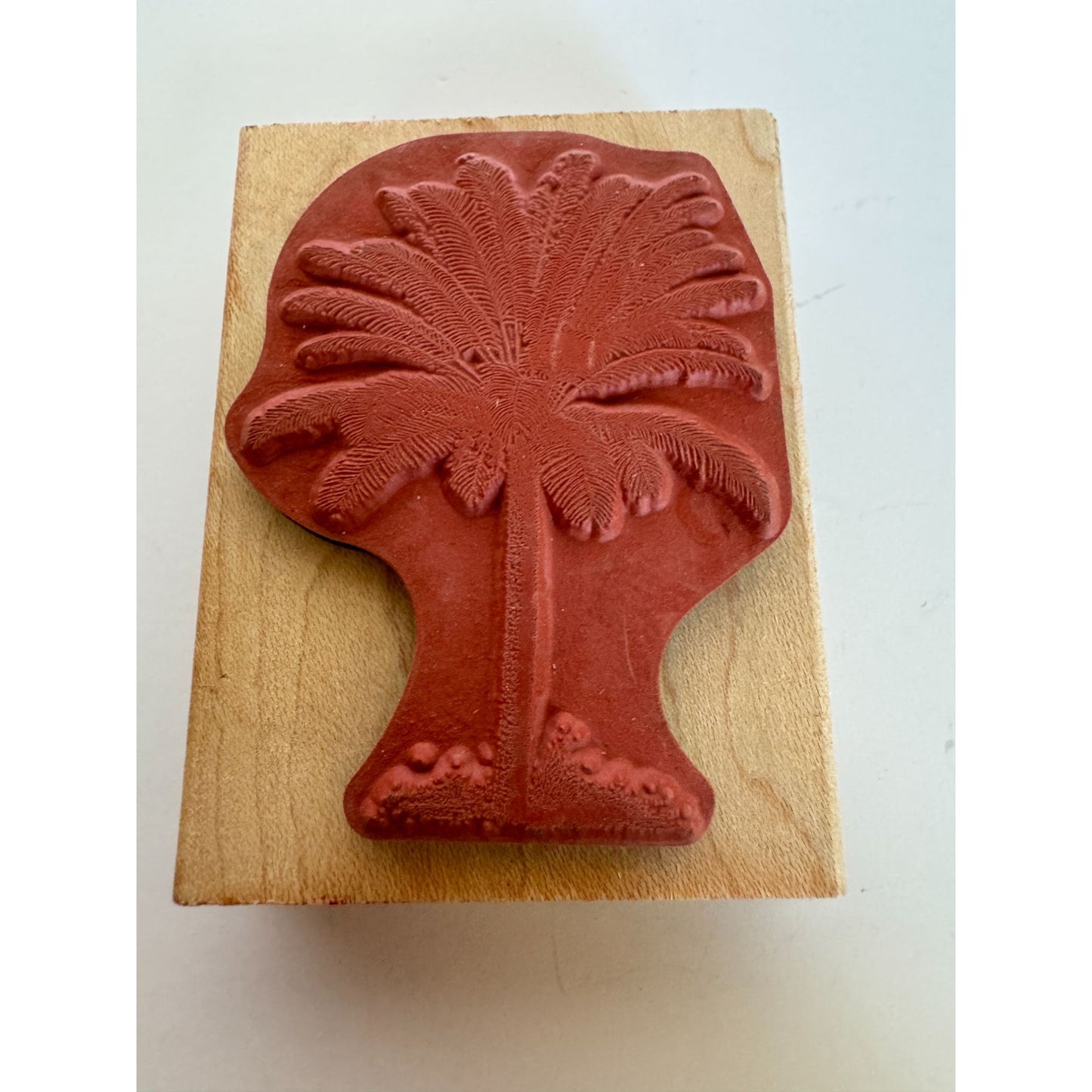 Anna Griffin Rubber Stamp Date Palm Tree Beach Vacation Relaxation Card Making