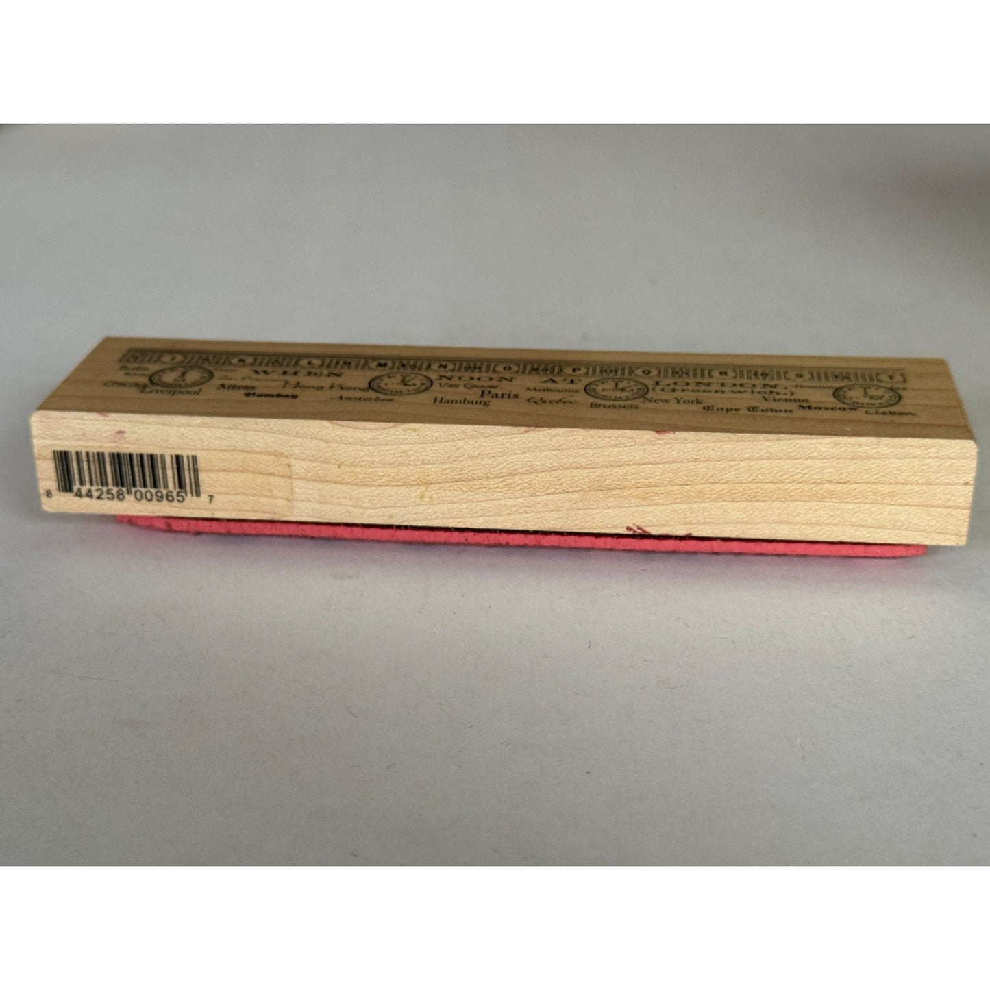 B Line Designs Rubber Stamp When Noon Time Zone Clocks Travel City Steampunk