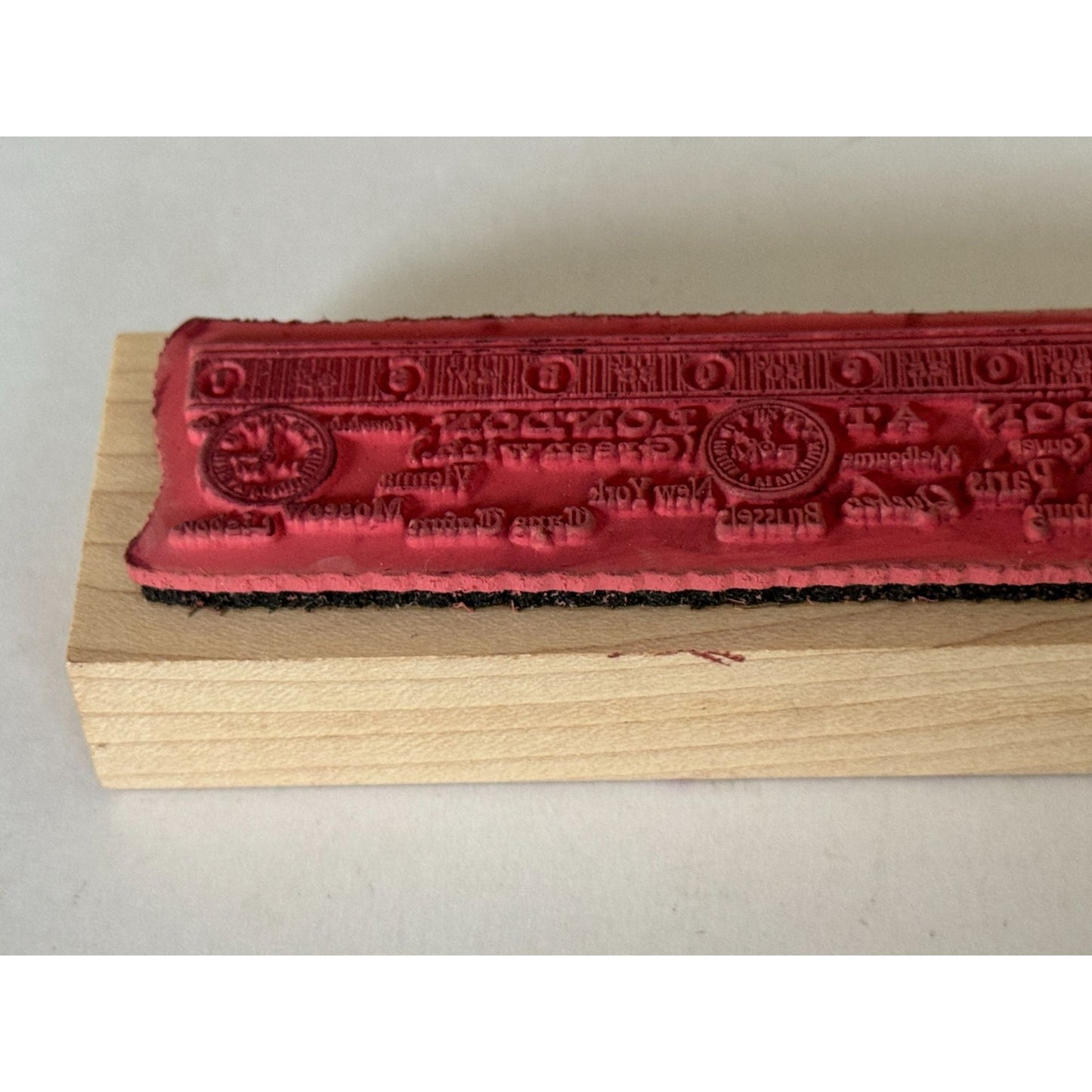 B Line Designs Rubber Stamp When Noon Time Zone Clocks Travel City Steampunk