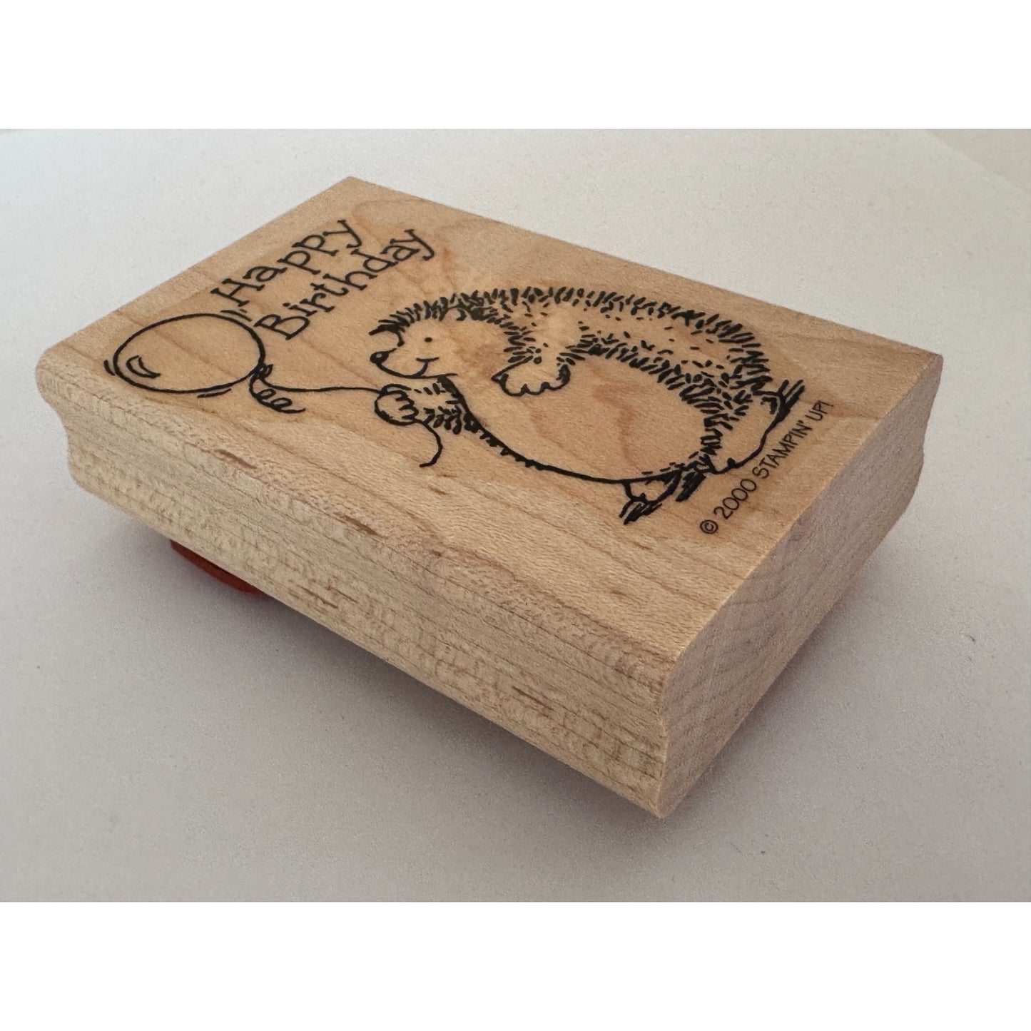 Stampin Up Rubber Stamp Hedgehog Happy Birthday Balloon Card Making Sentiment
