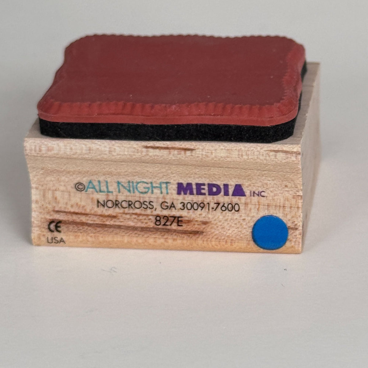 All Night Media Rubber Stamp Scalloped Rectangle Frame Cardmaking Scrapbooking Paper Crafting 827E