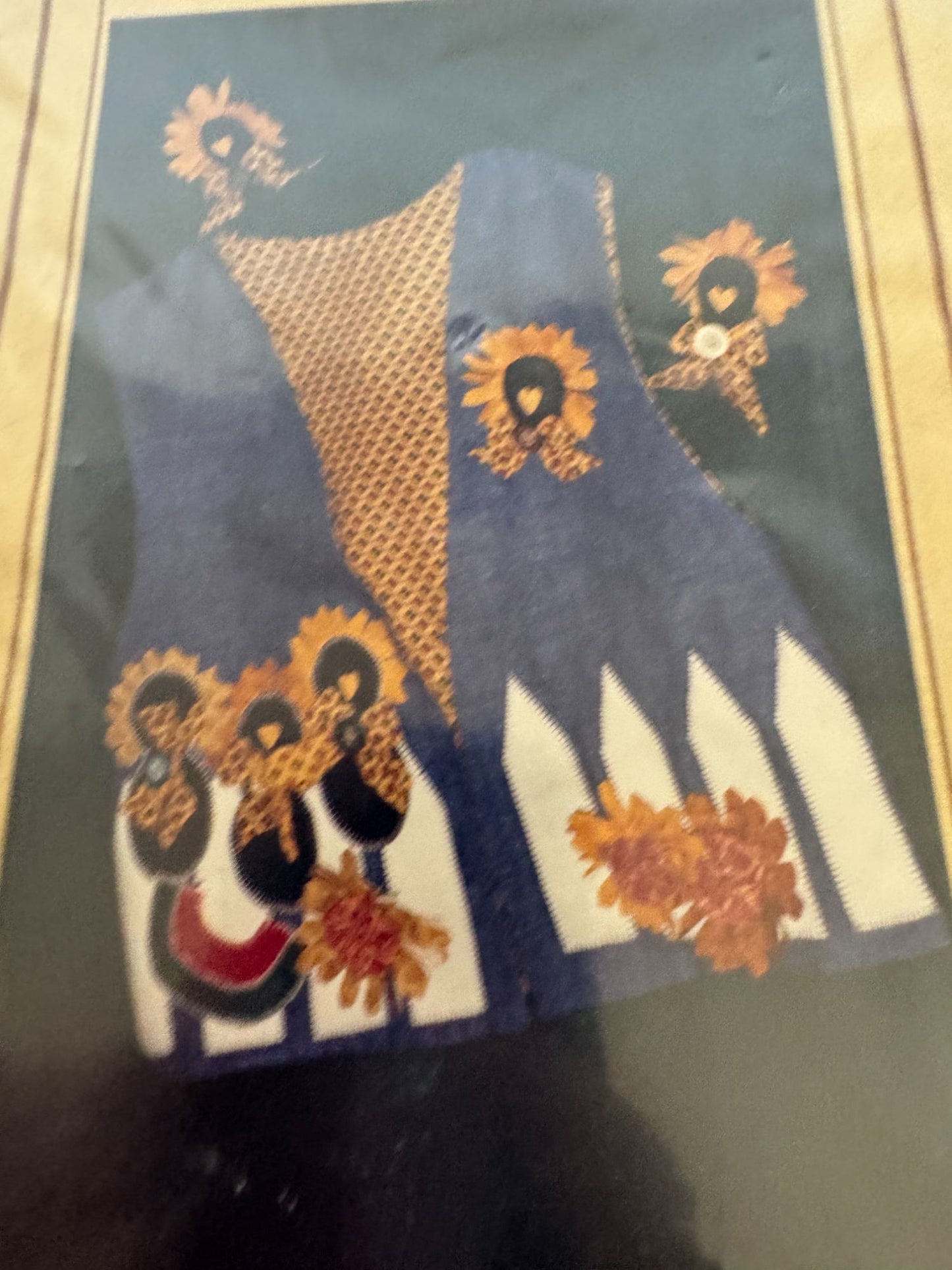 Pearl Louise Sewing Pattern Crows In A Row Vest Fall Quilting Applique Folk Art