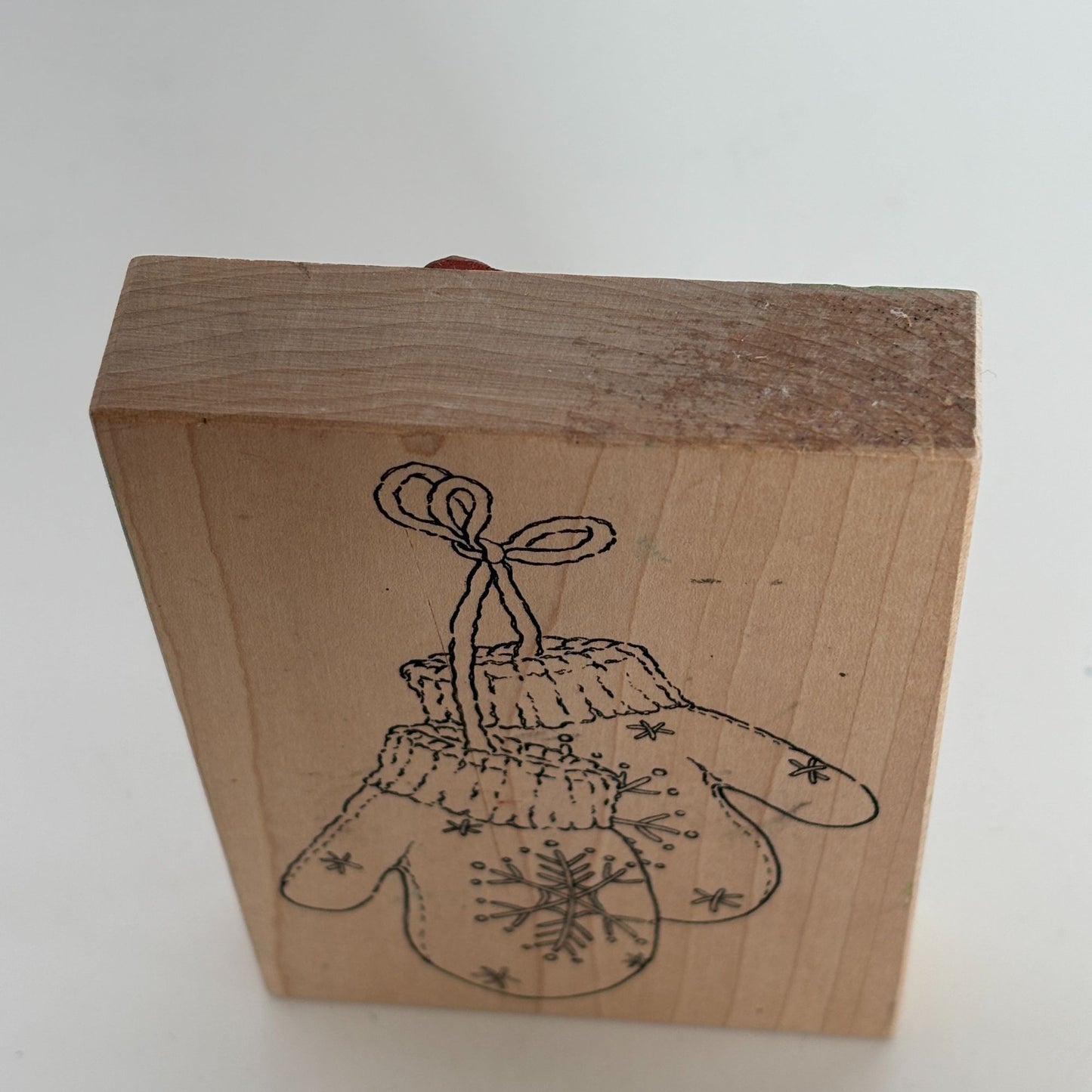 Stampa Rosa Rubber Stamp Snowflake Mittens Winter Holiday Christmas Card Making