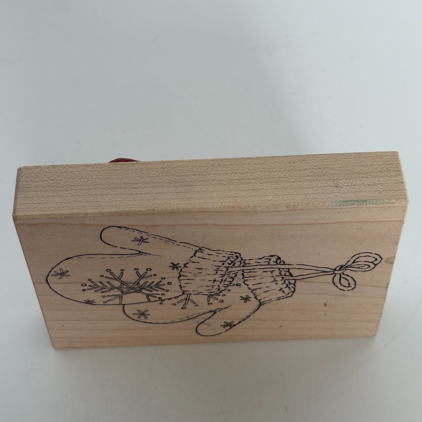 Stampa Rosa Rubber Stamp Snowflake Mittens Winter Holiday Christmas Card Making