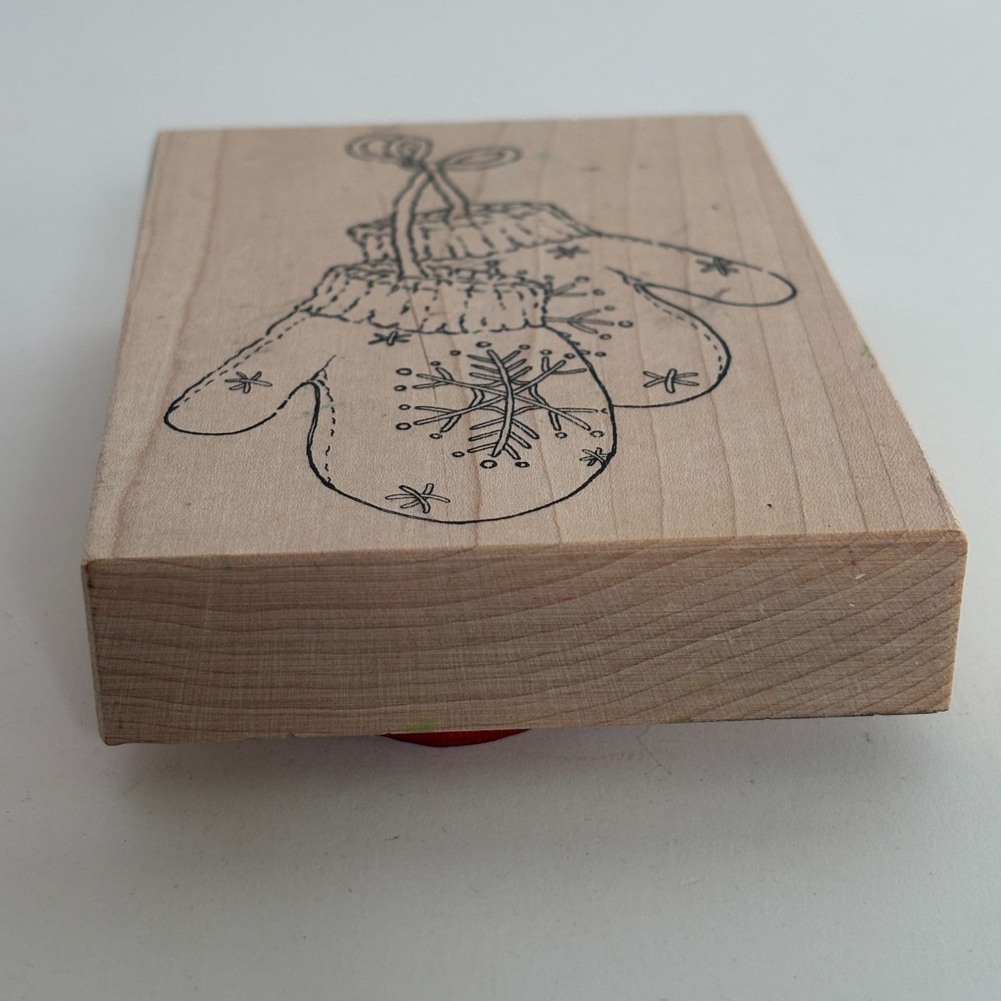 Stampa Rosa Rubber Stamp Snowflake Mittens Winter Holiday Christmas Card Making