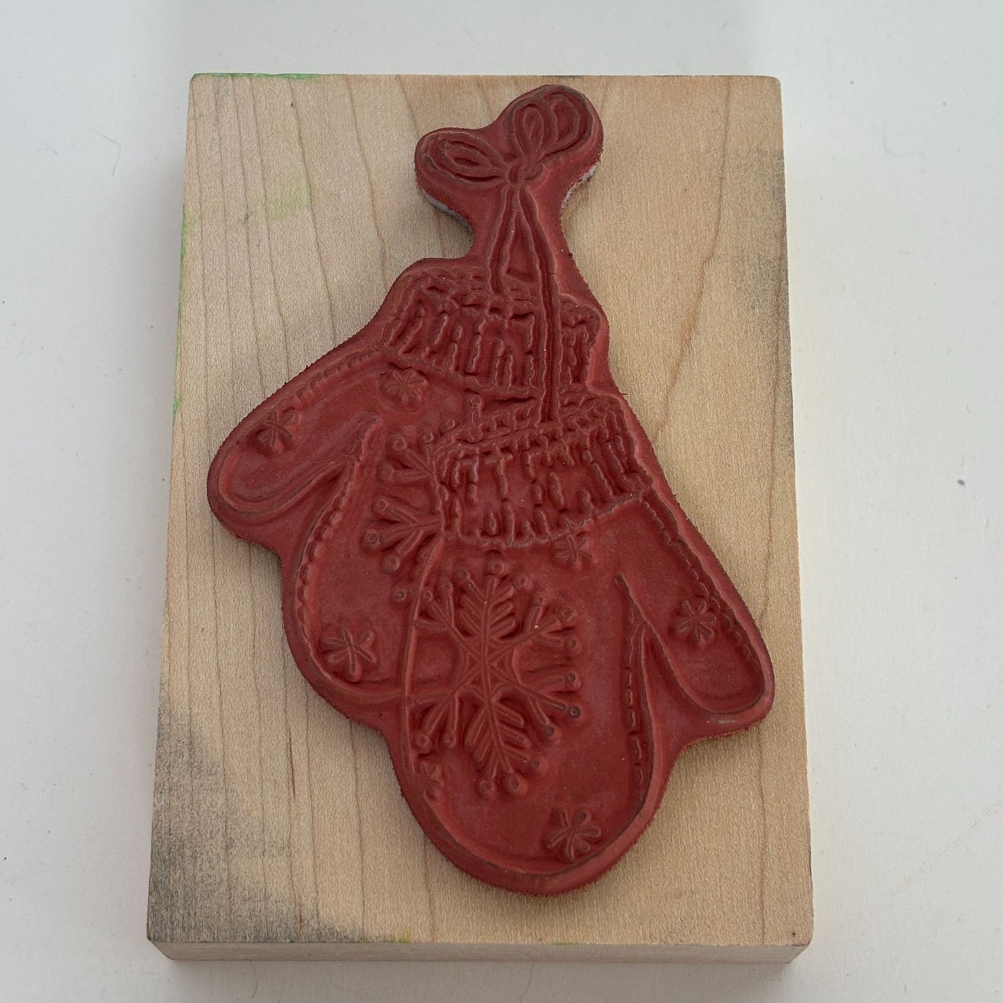 Stampa Rosa Rubber Stamp Snowflake Mittens Winter Holiday Christmas Card Making