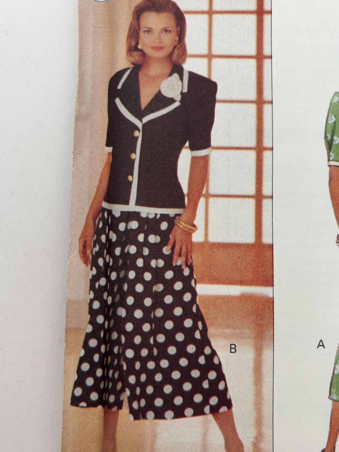 Butterick Sewing Pattern 6574 Work Outfit Minimalist Split Skirt 90s 12 14 16 UC
