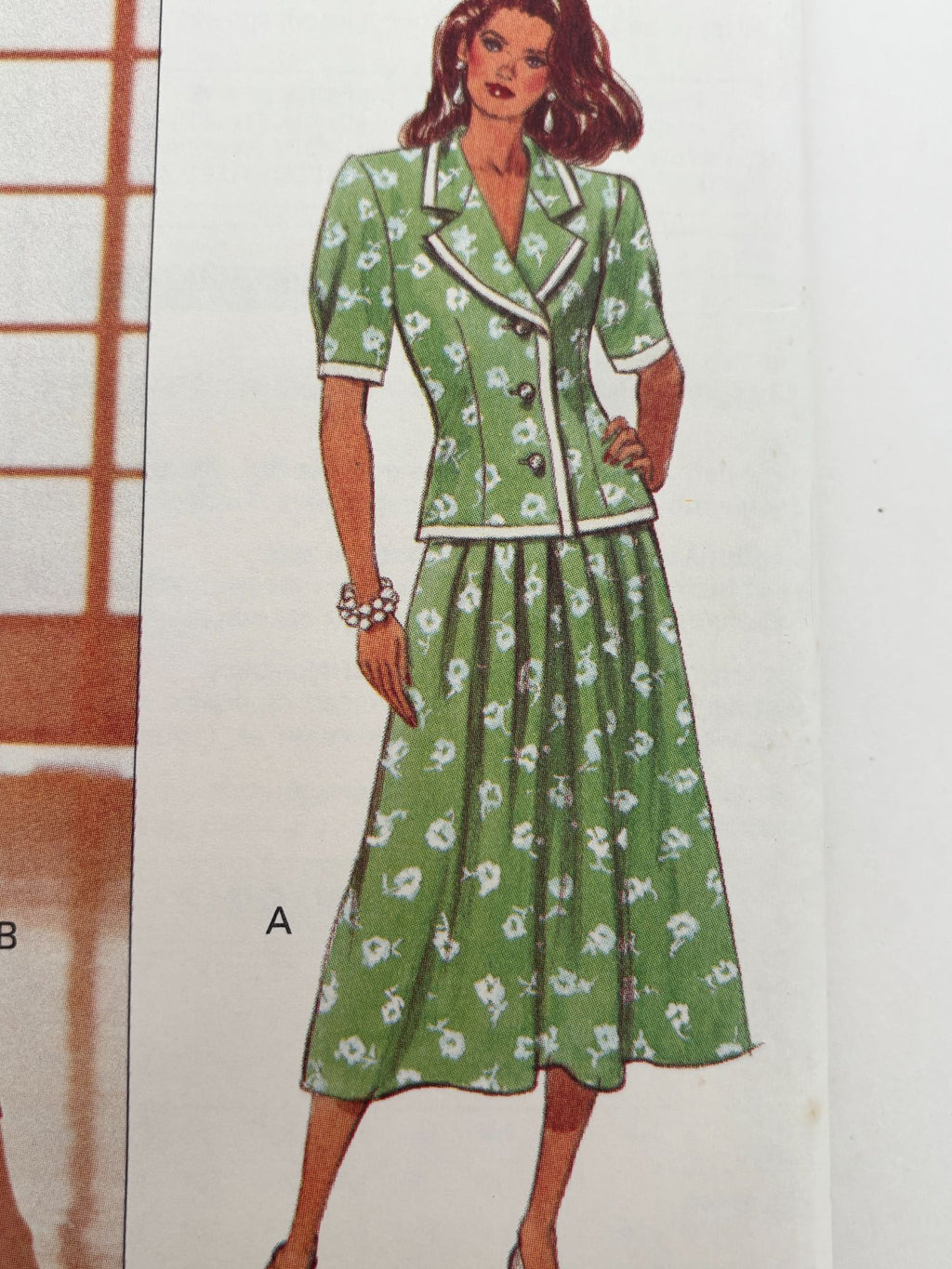 Butterick Sewing Pattern 6574 Work Outfit Minimalist Split Skirt 90s 12 14 16 UC
