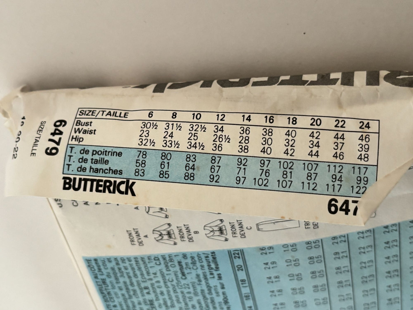 Butterick Sewing Pattern 6479: Misses' Blouse, Skirt, Pants and Belt