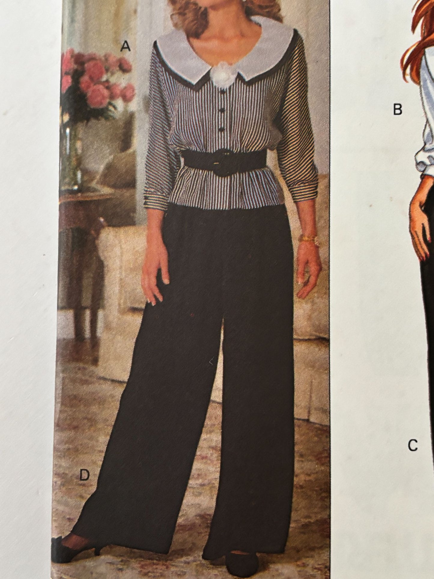 Butterick Sewing Pattern 6479: Misses' Blouse, Skirt, Pants and Belt