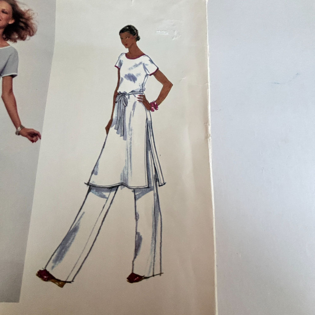 Vogue Sewing Pattern 1682 Designer Jerry Silverman Tunic Skirt Pants 1970s 12 Uncut Vintage