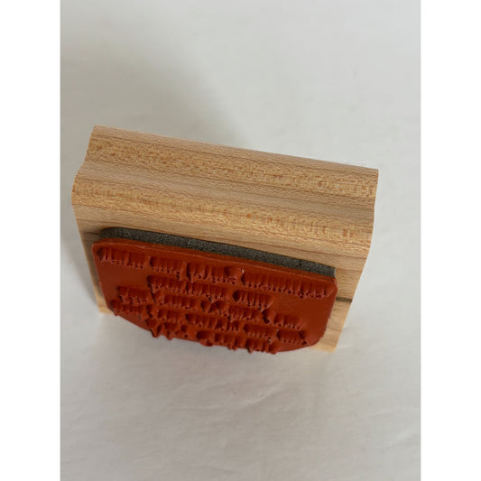 Stampin Up Rubber Stamp Sympathy Card Making Quote Condolences Sentiment Words