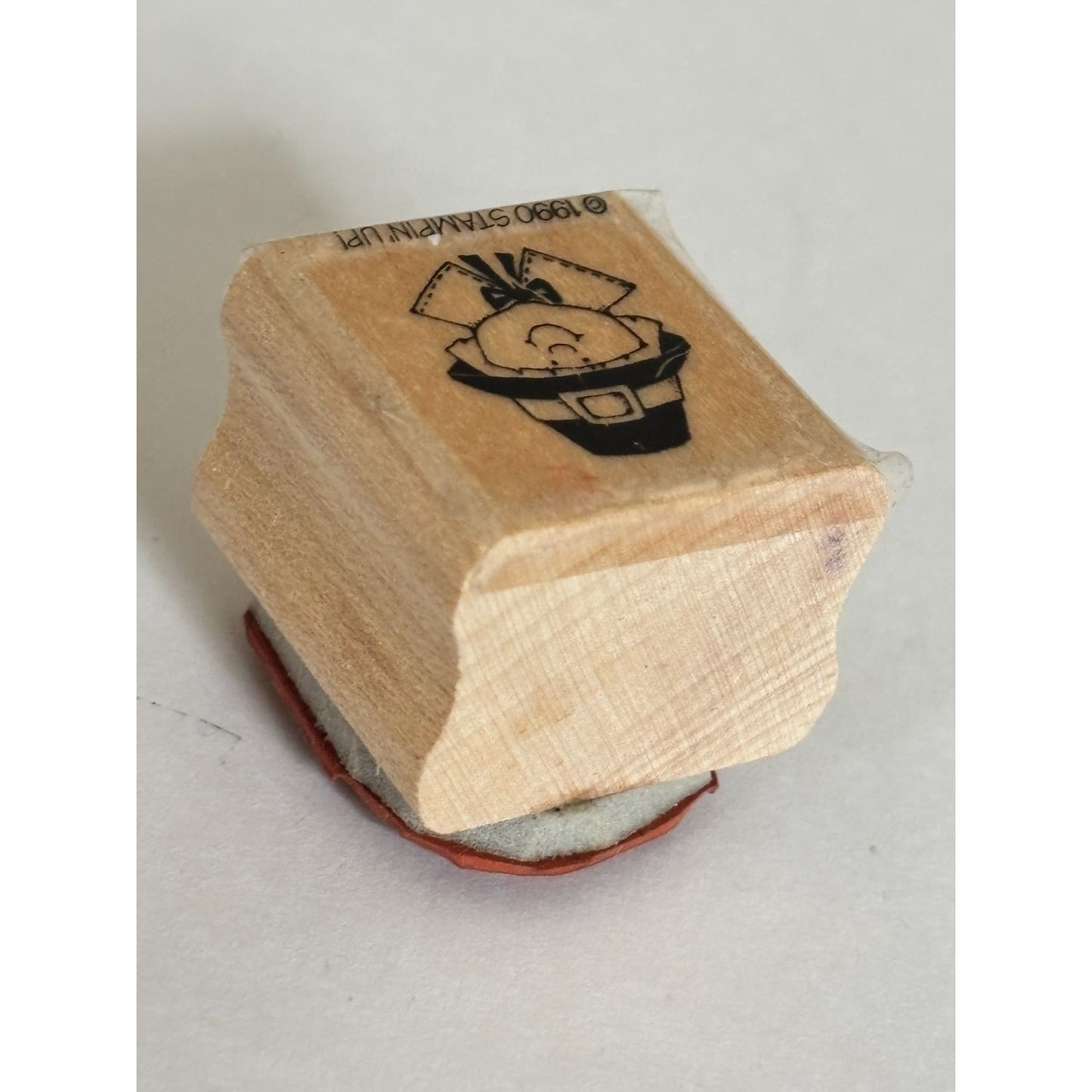 Stampin Up Rubber Stamp Pilgrim Thanksgiving Card Making Scrapbook Craft Fall